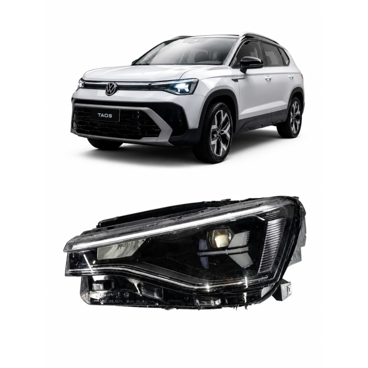 Farol Novo Vw Taos Le 2026 Ambos Lados