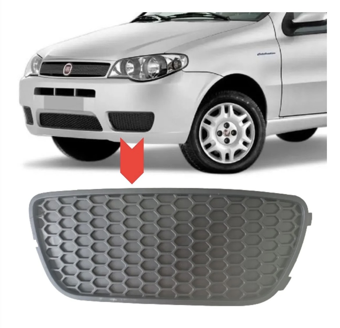 Moldura Do Farol De Milha Palio Siena Strada Sem Milha NOVA - Imagem 1