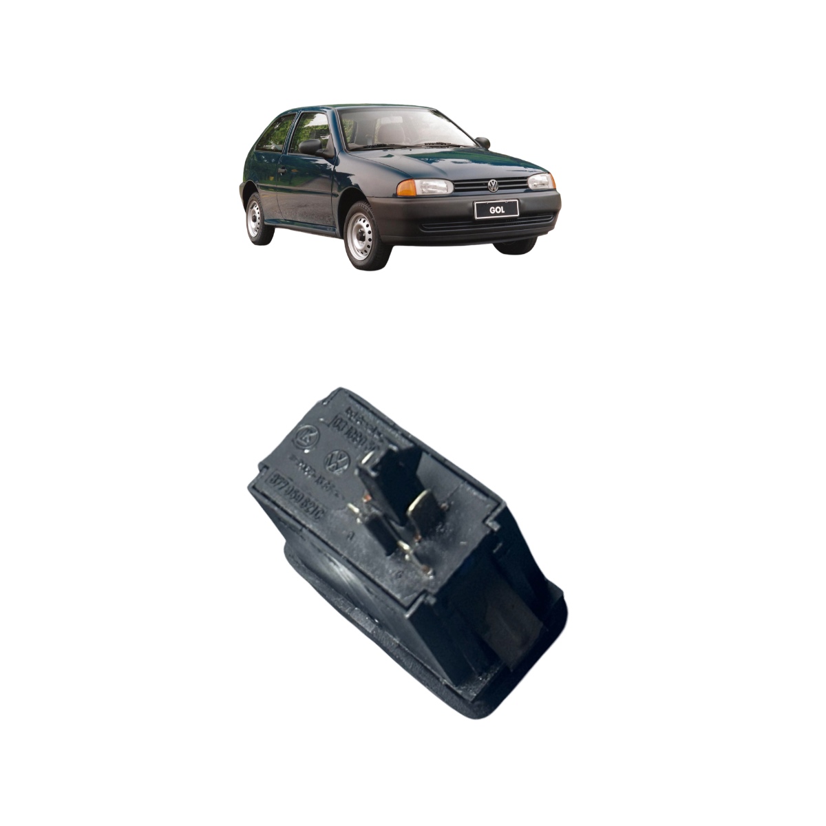 Botao Desembaçador Original Vw Gol Parati G3 2004 377959621c - Imagem 5