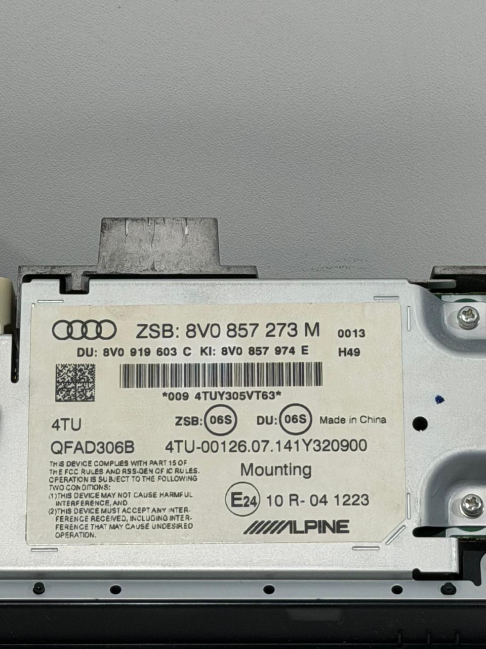 Central Multimídia Audi A3 Sportback 2013-2017 8V0857273M - Imagem 4