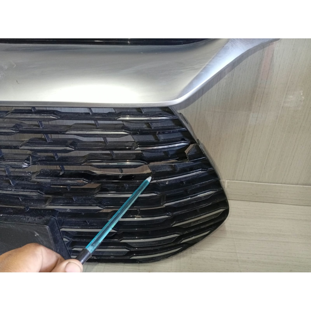 Grade Cromada Song Pro Byd 2024 2025 2026 Com Detalhe Prata Cromado - Imagem 6