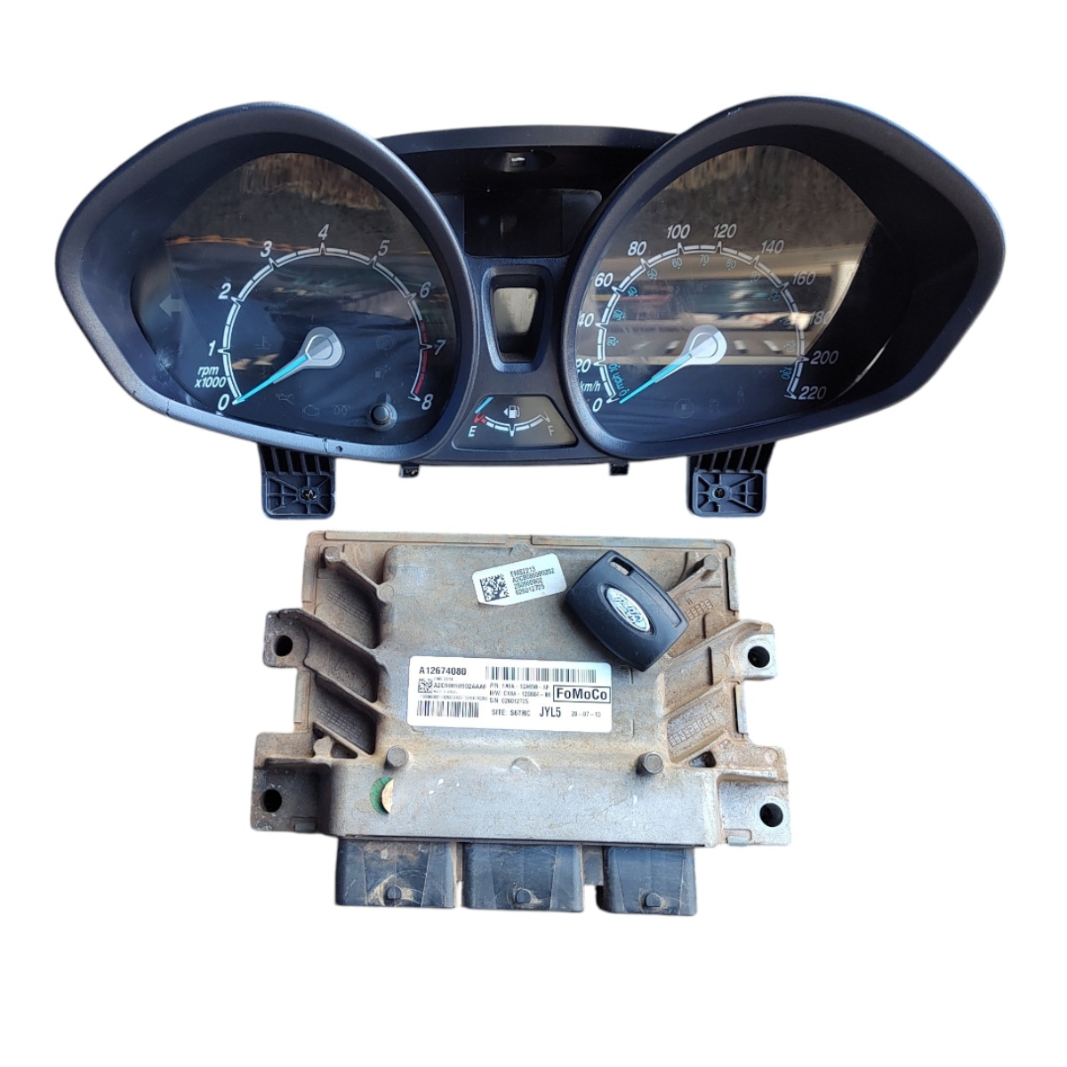 Módulo de Injeção painel e chip Ford New Fiesta A12674080