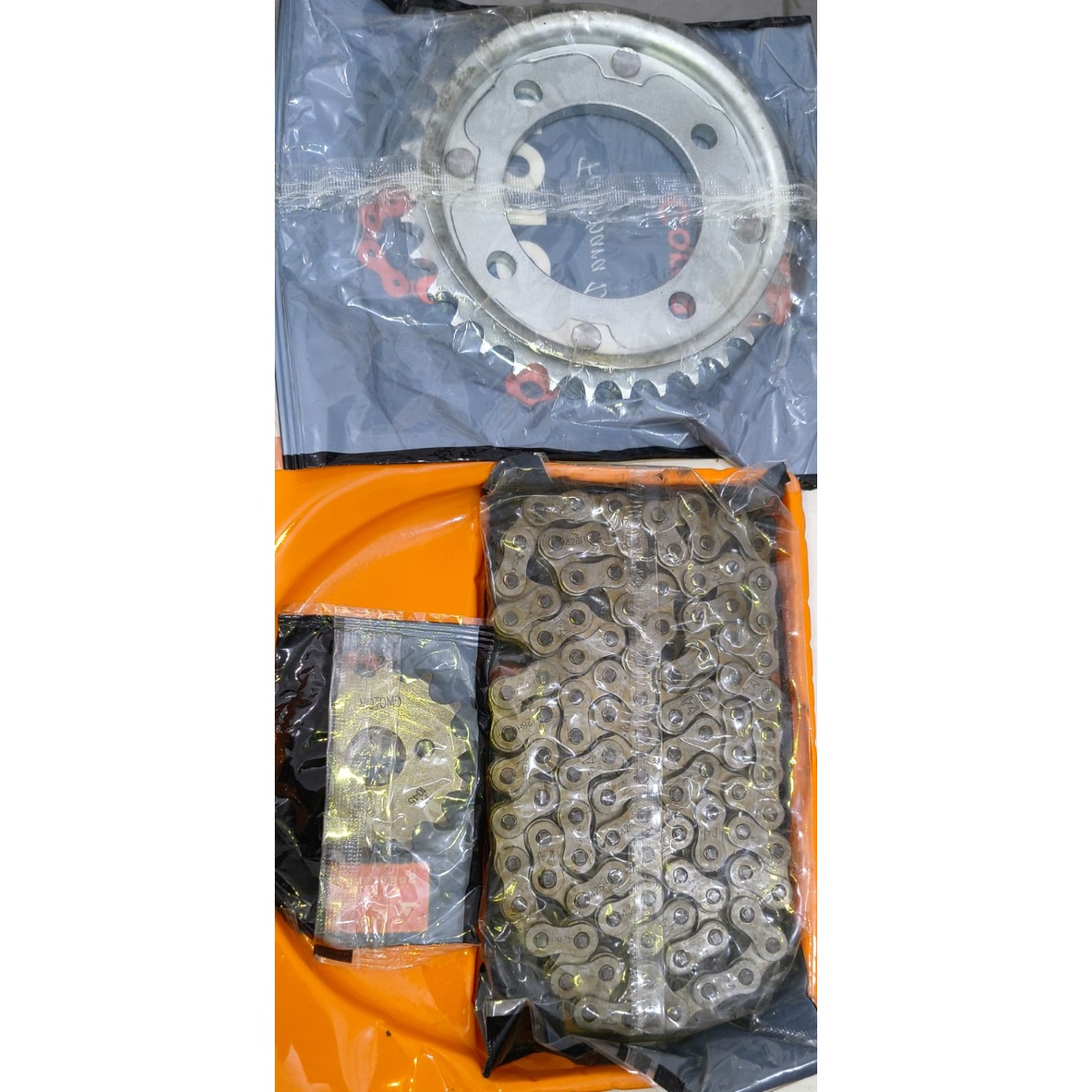 Kit Tração Relação Pop 100 MotoMo coroa 34-pião 14 - Imagem 2