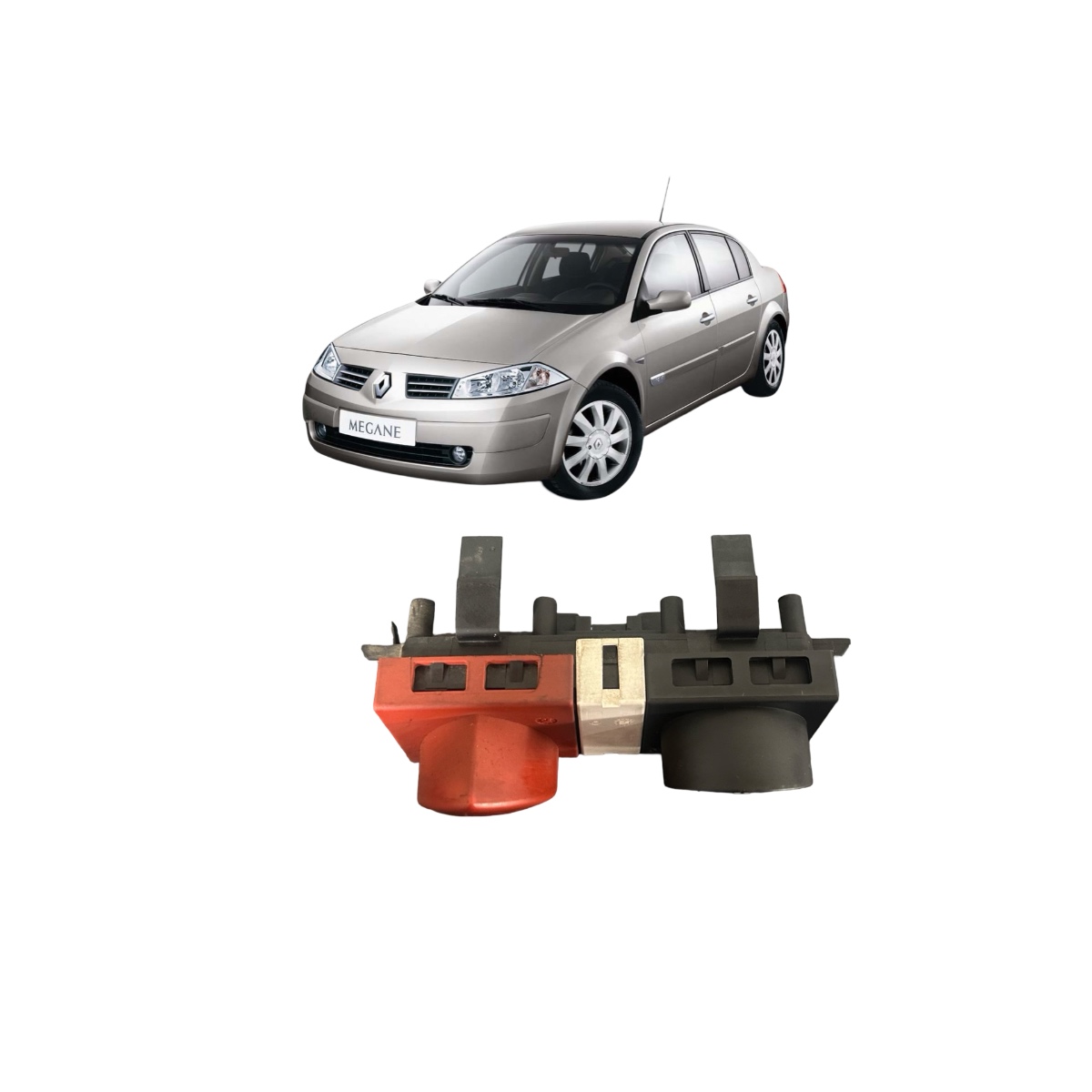 Botão Alerta Trava Porta Renault Megane 2007 2011 Original - Imagem 5