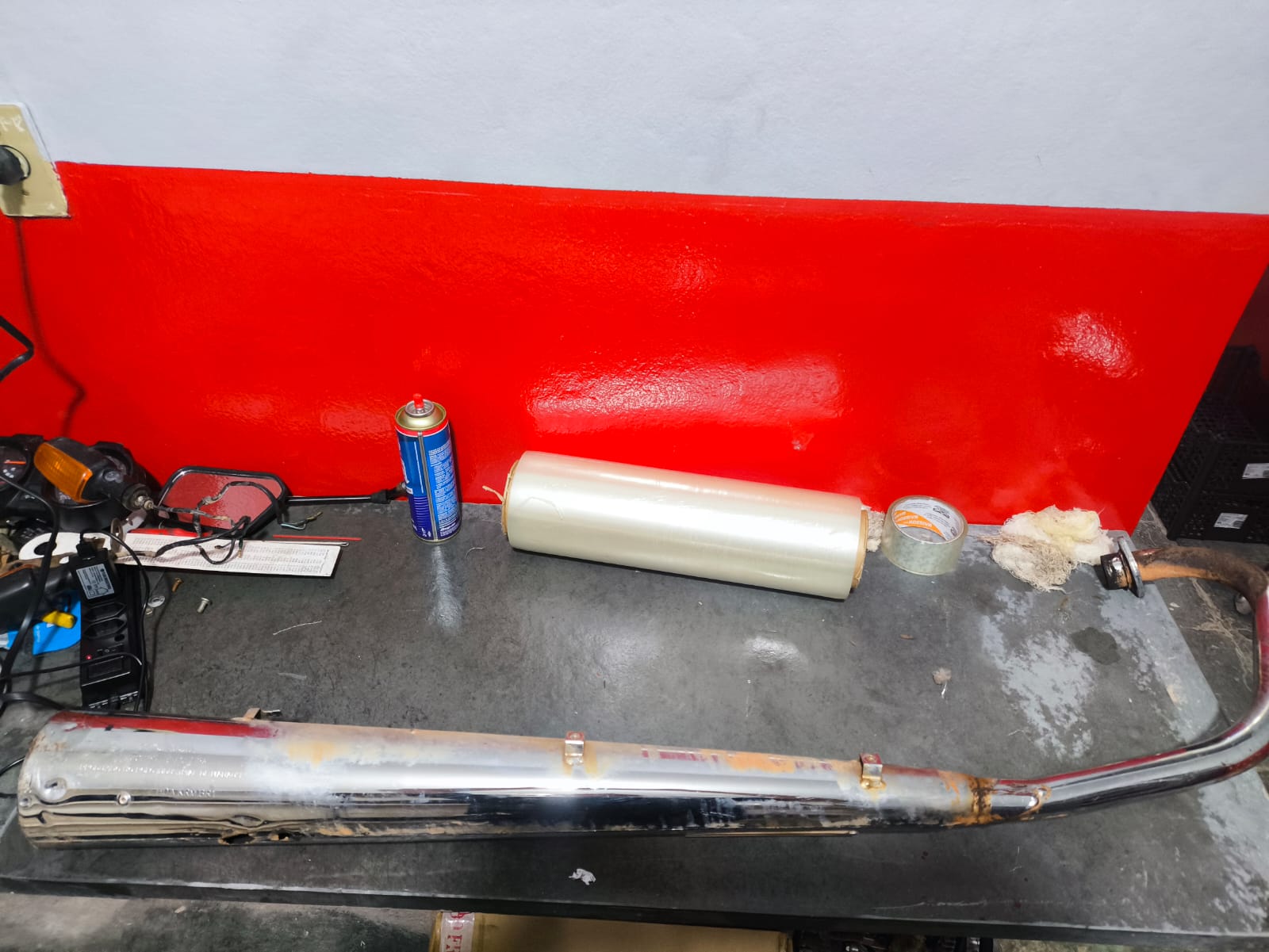 Escapamento Titan 150 KS  2004-2008 Avaria Grande - Imagem 2