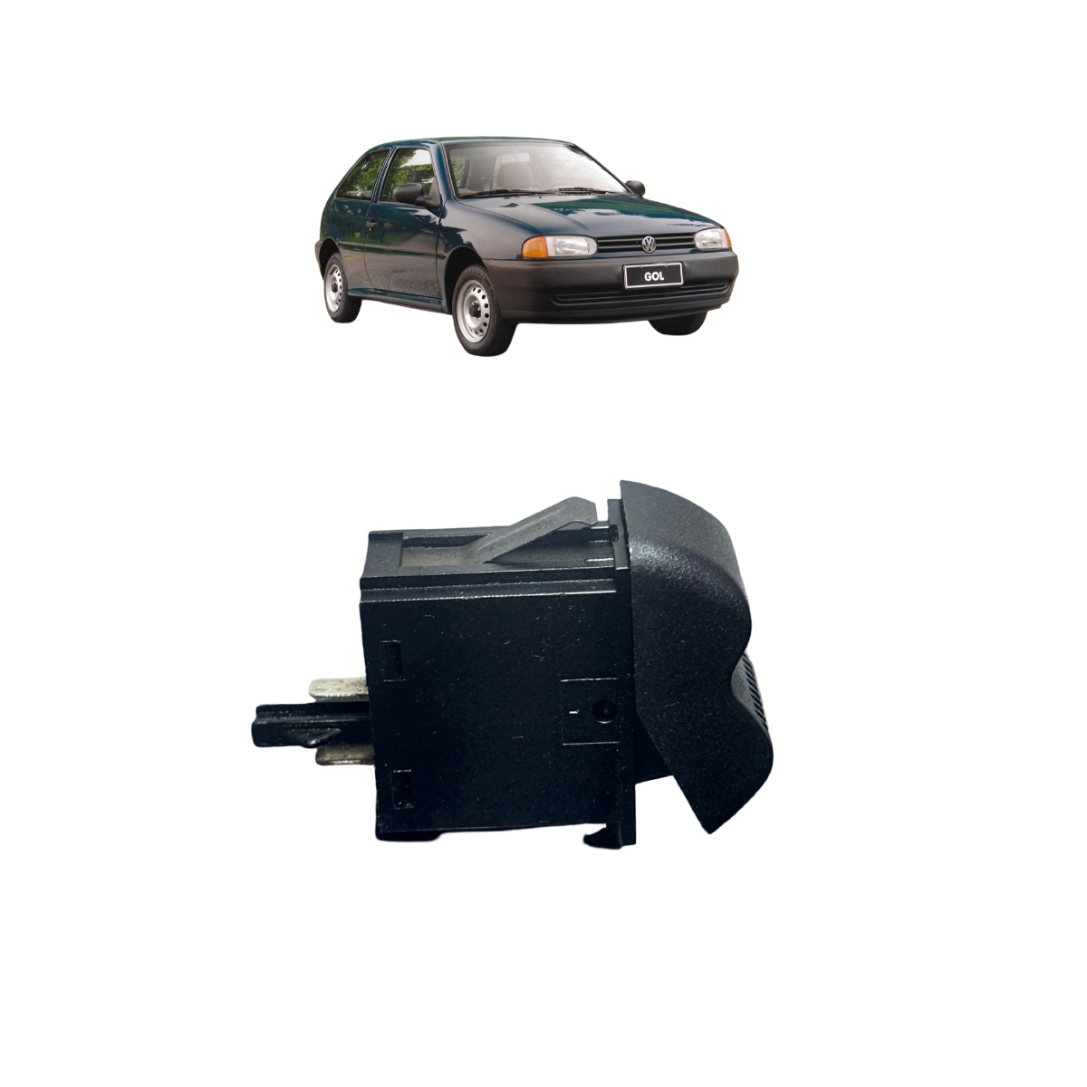 Botao Desembaçador Original Vw Gol Parati G3 2004 377959621c - Imagem 6