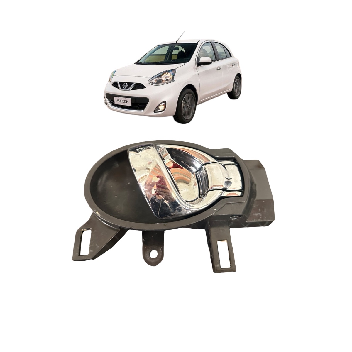 Maçaneta Porta Dianteira Direita Nissan March/Versa 2016