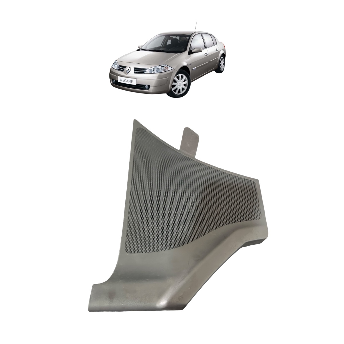 Tela Alto Falante Motorista Renault Megane 2008 2013 Origina Cinza