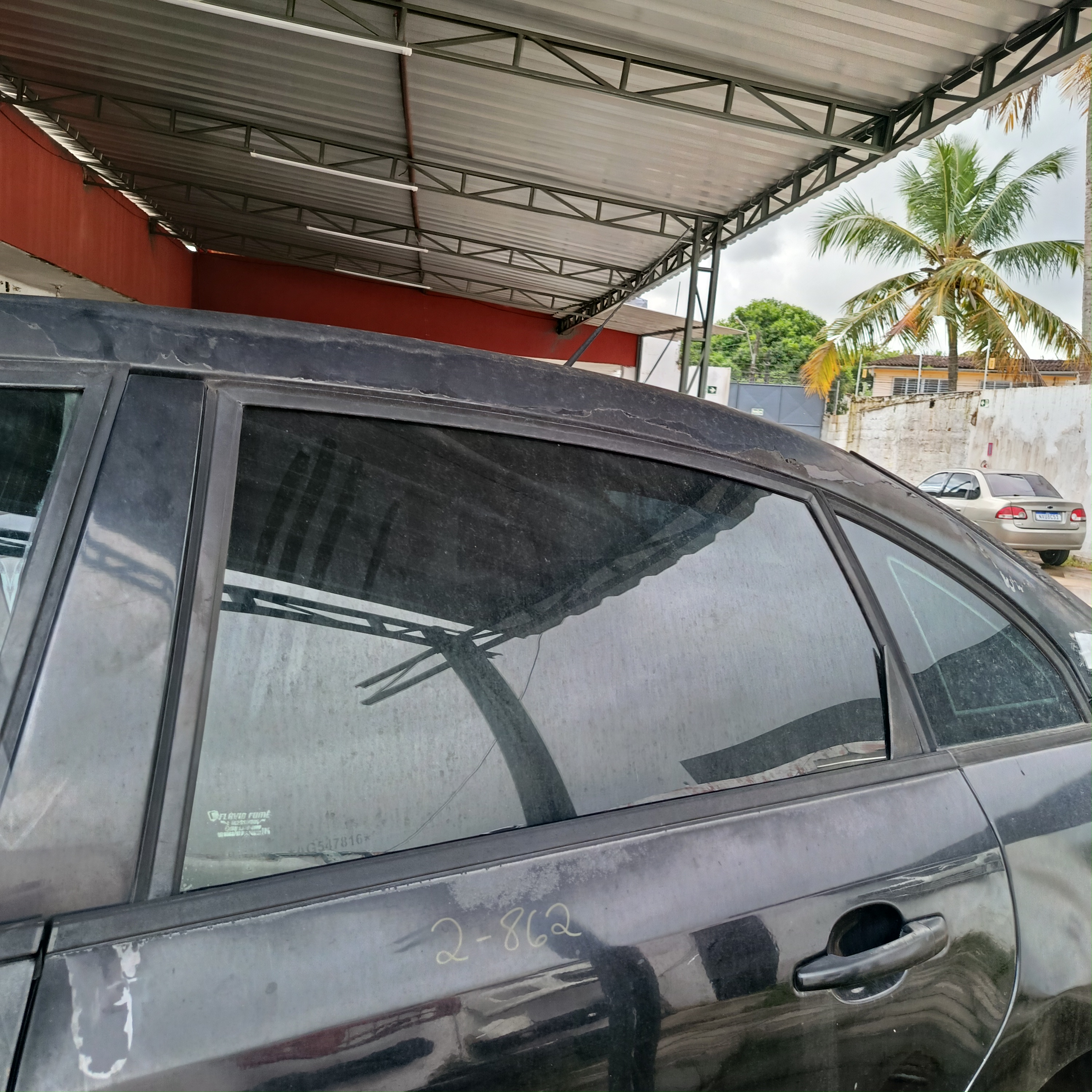 VIDRO PORTA TRASEIR ESQUERD CITROEN C4 PALLAS - Imagem 2