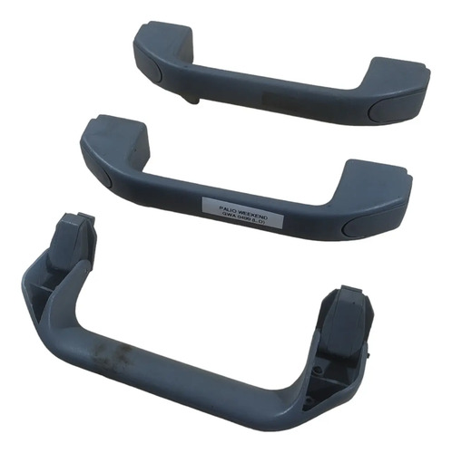 Kit Alça Teto Puxador Pqp Fiat Palio Weekend 1999 Cinza