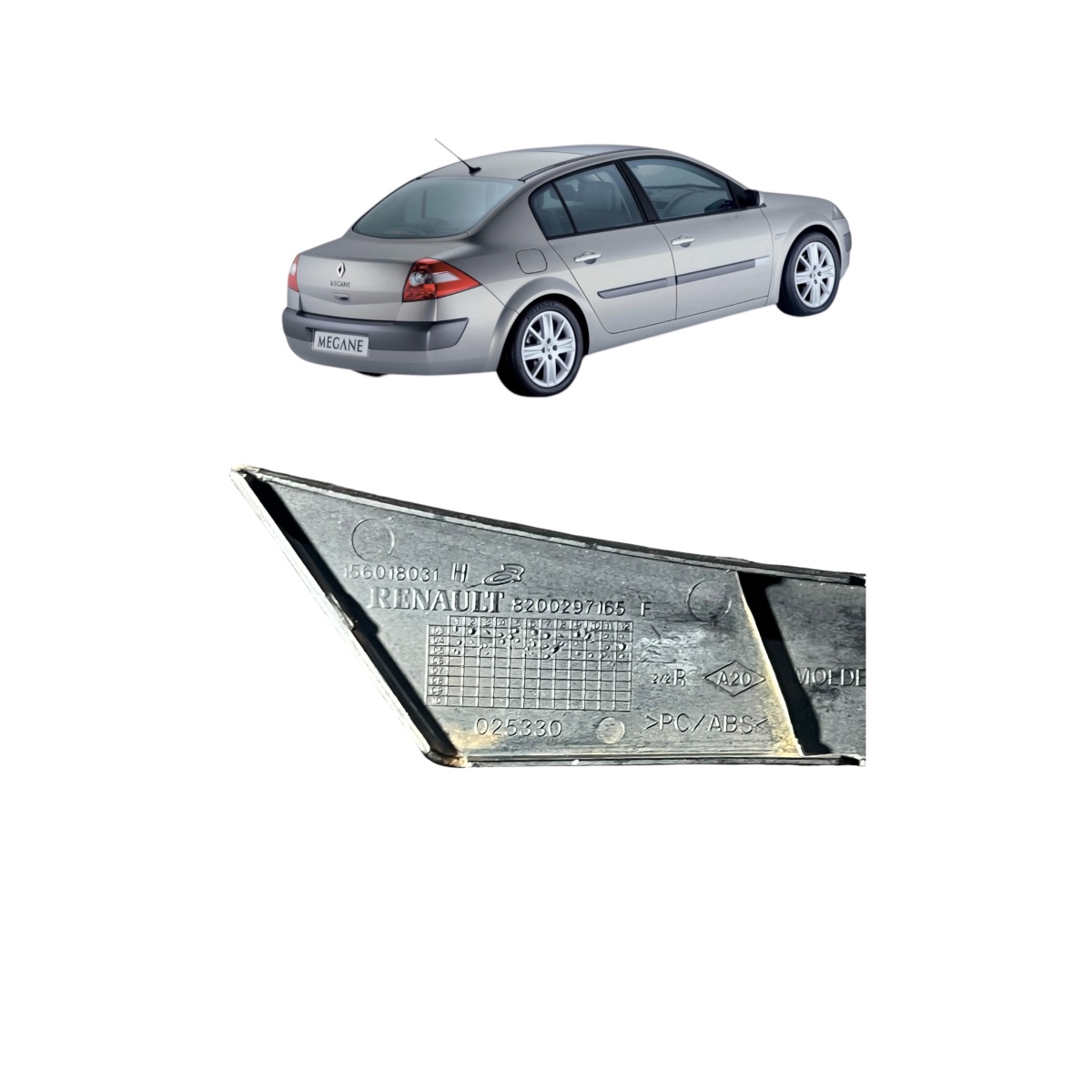 Moldura botão de vidro dianteiro direito Renault megane 7/12 - Imagem 4