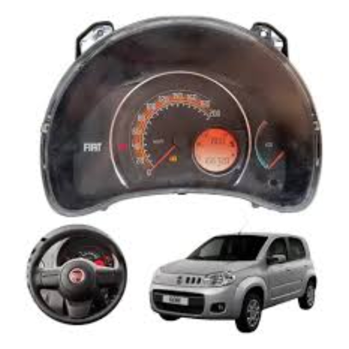painel de instrumentos do Fiat Uno Vivace 2011 - Imagem 1