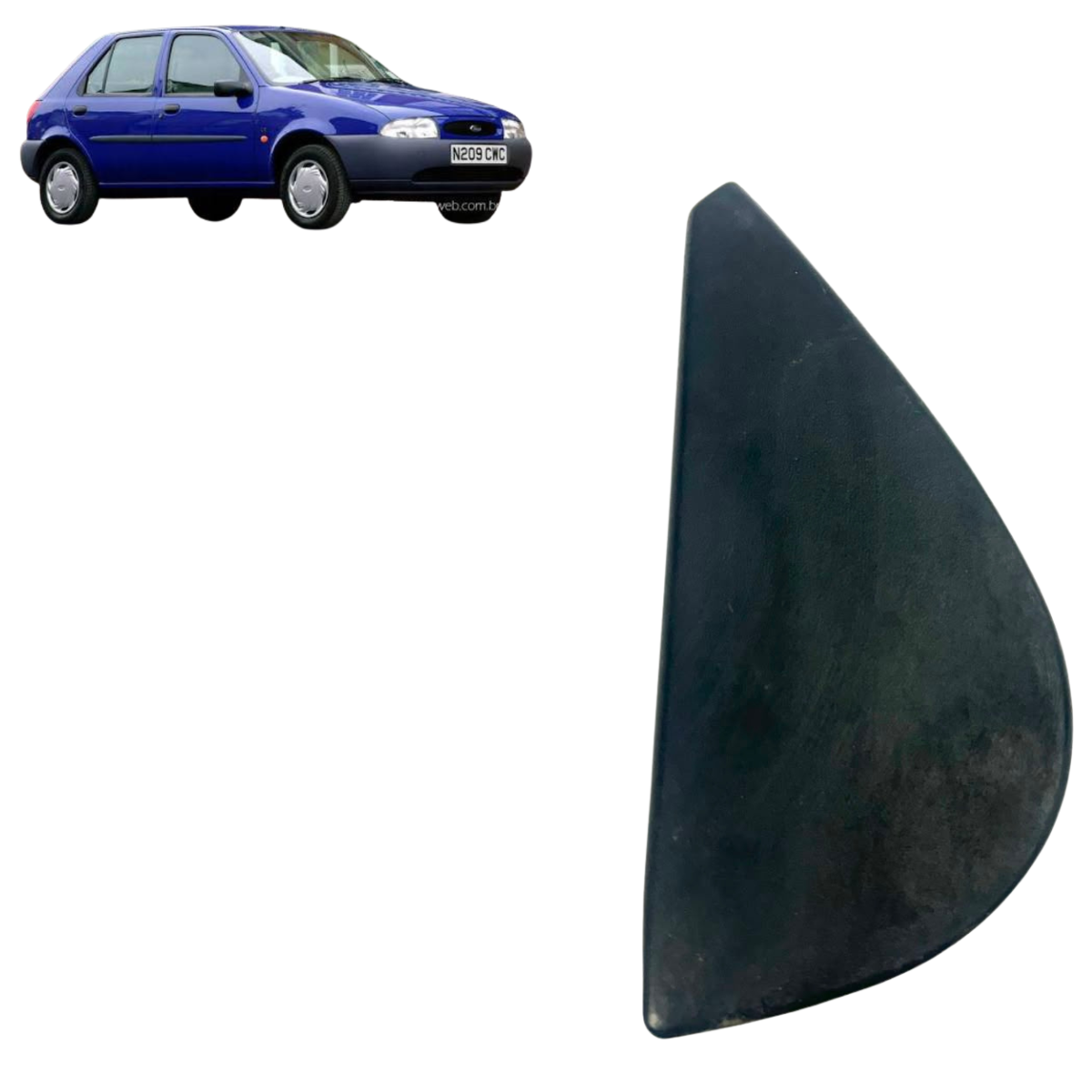 Acabamento Interno Retrovisor Direito Ford Fiesta 1.0i 1998