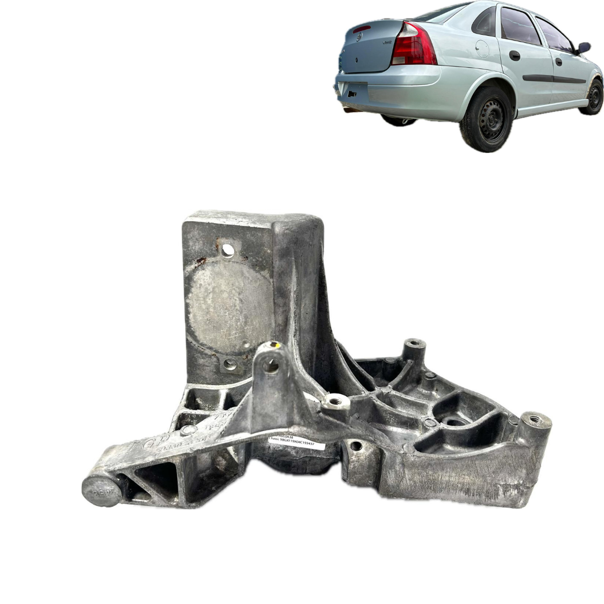 Suporte Bomba Direção Compressor Corsa Sedan 2004 - Imagem 1