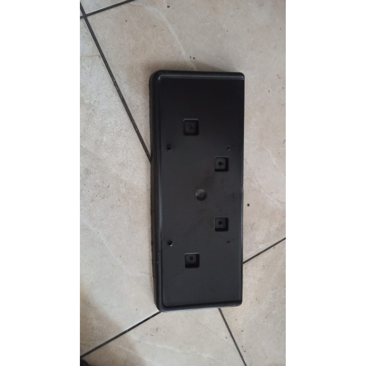 Suporte Placa Dianteiro Jeep Compass 19 Preto
