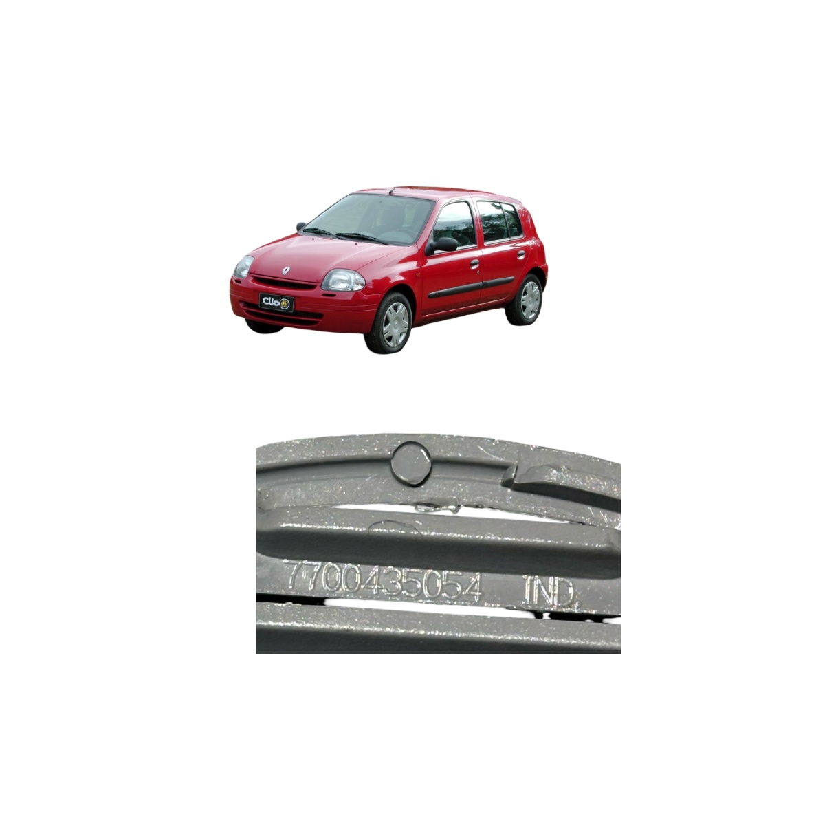 Tela Grade Tampa Alto Falante Porta Renault Clio 1999 A 2006 - Imagem 3