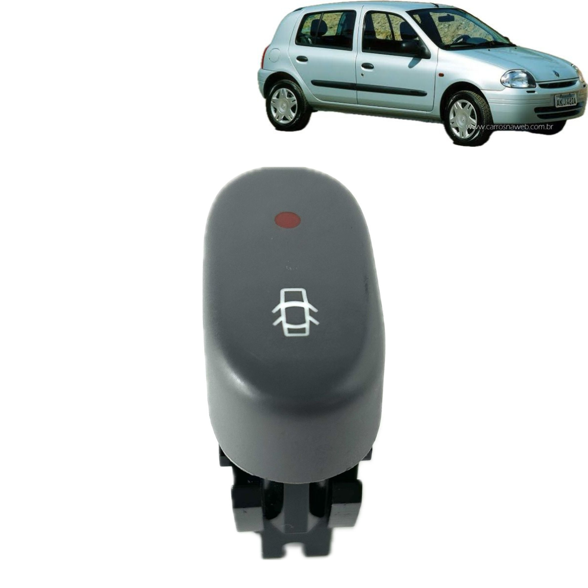 Botão Trava Porta Renault Clio RN 2002 2003 Original - Imagem 1
