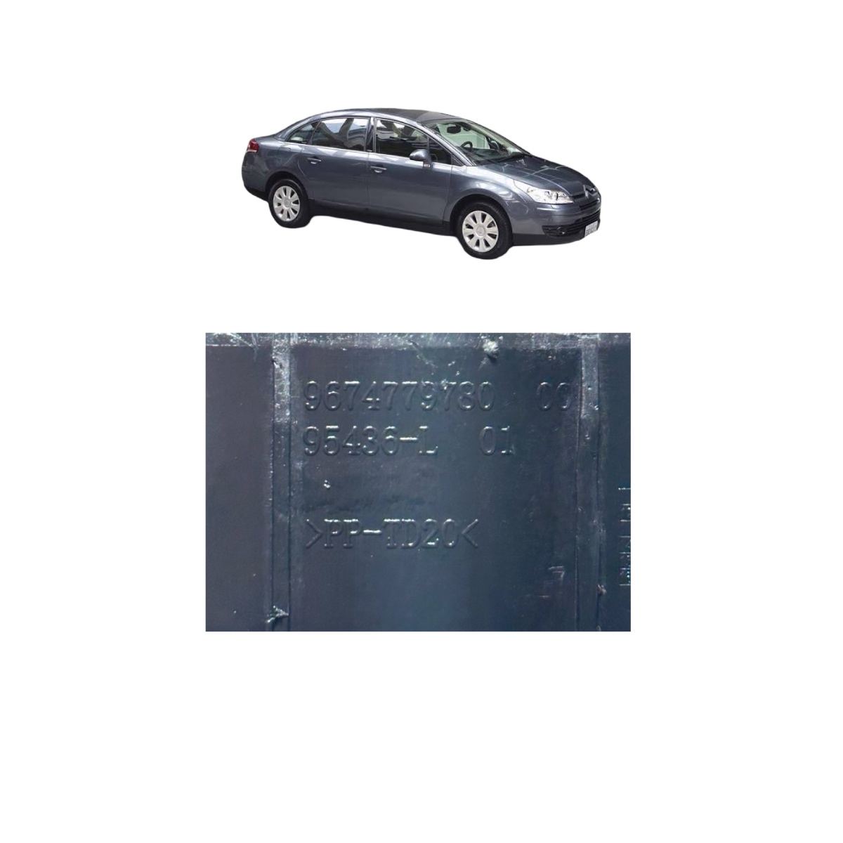 Trava Guia Banco Traseiro Citroen C4 Palhas 9674779780 USADO