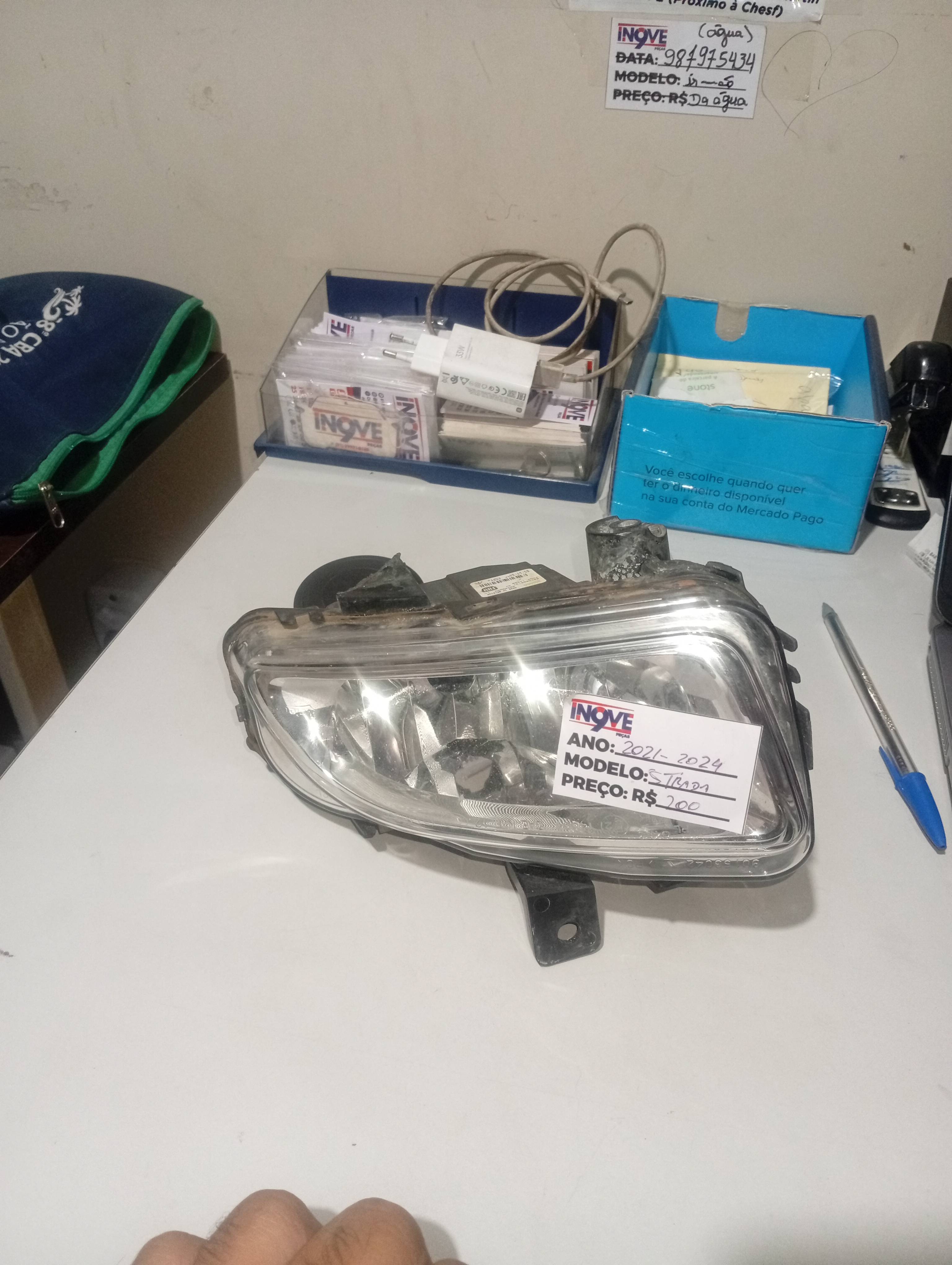 Farol Auxiliar Esquerdo Fiat Strada 2021 2022 2023