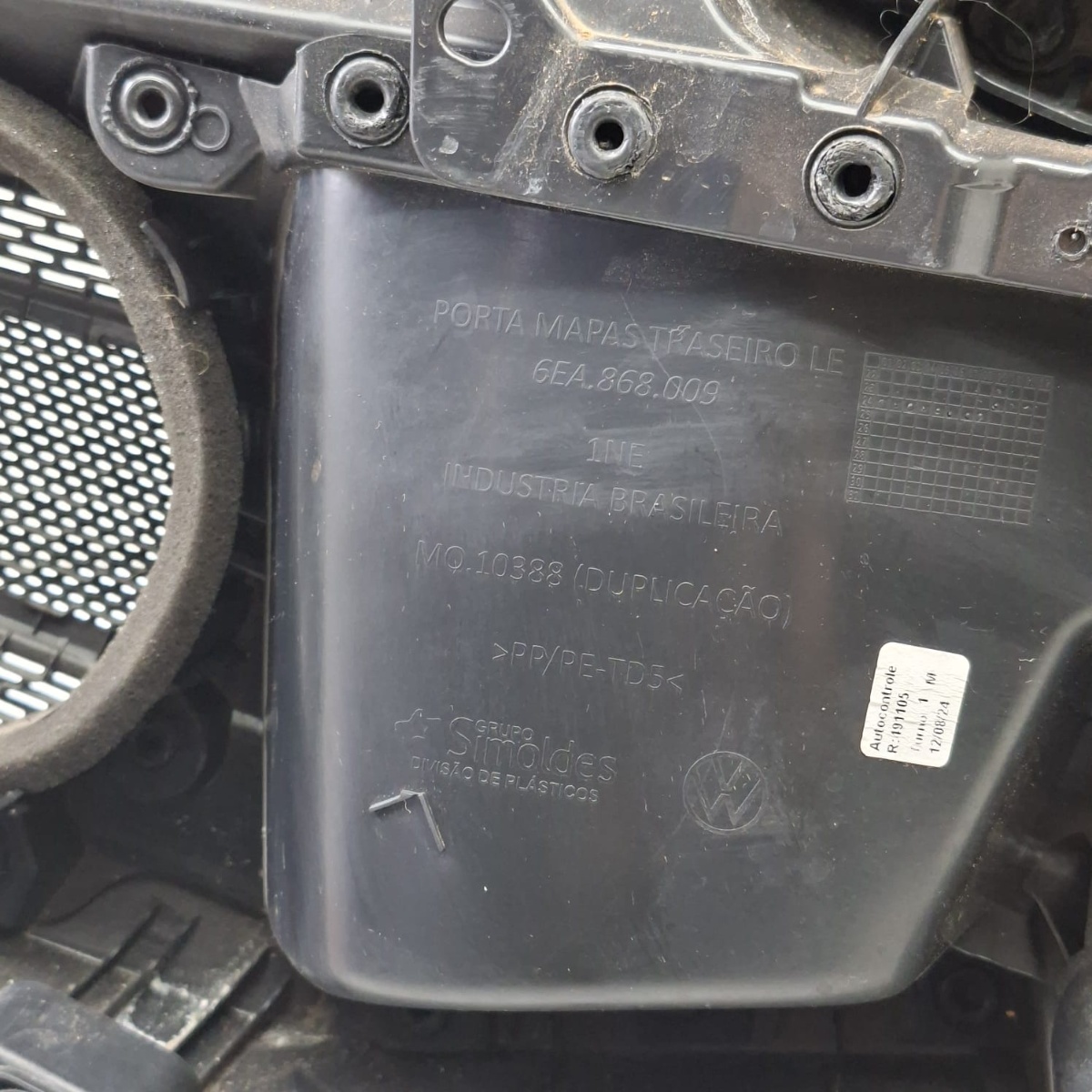 Forro Porta Traseira Esq 6Ea868009 Vw Polo Tsi 1.0 2024 2025 - Imagem 5