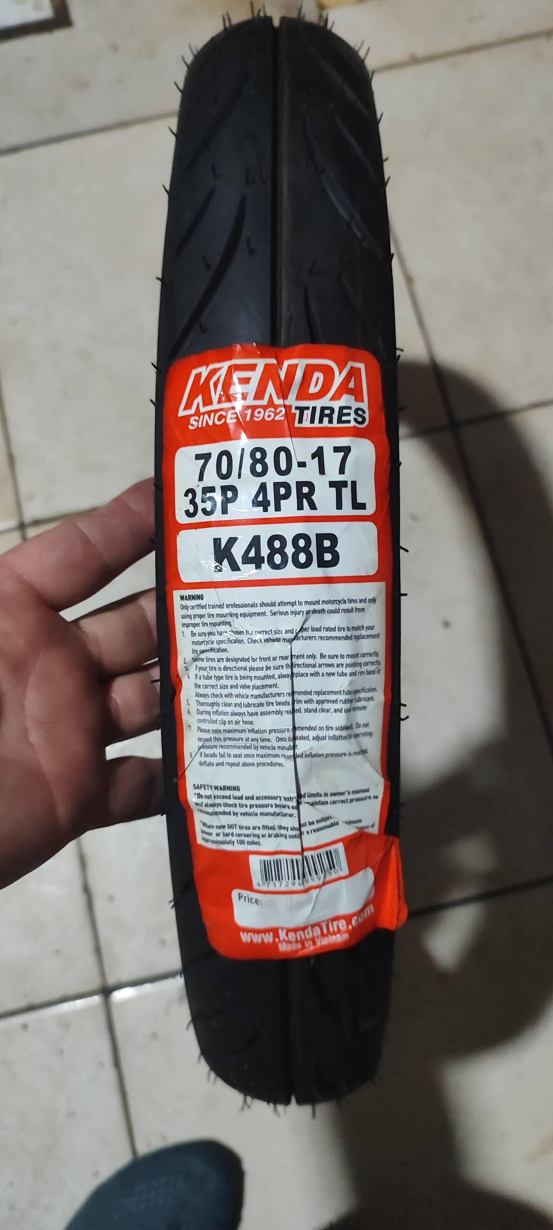 PNEU KENDA 70/80/17 - Imagem 1