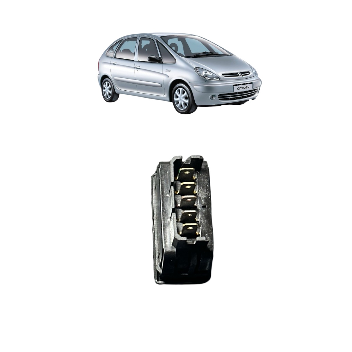 Botão Vidro Citroen Xsara Picasso 2008 22681 Original 5 Pino - Imagem 3