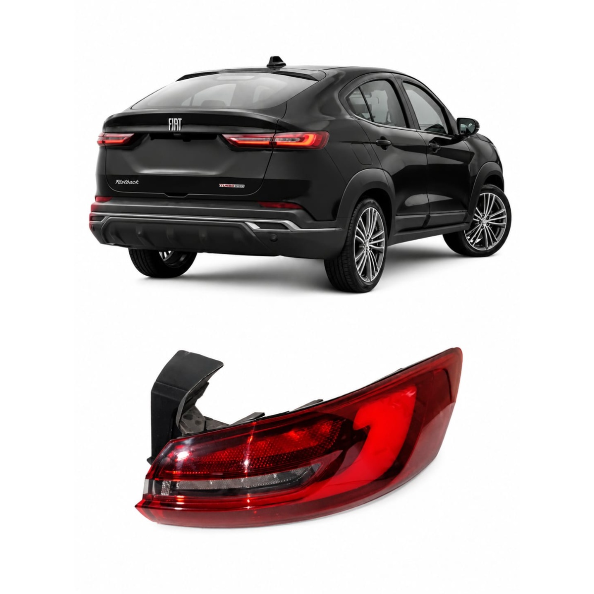 Lanterna Traseira Fiat Fastback Lado Direito Full Led 21/25 Vermelho