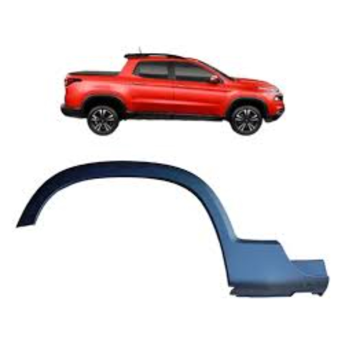 Moldura Paralama Traseiro Direito Fiat Toro