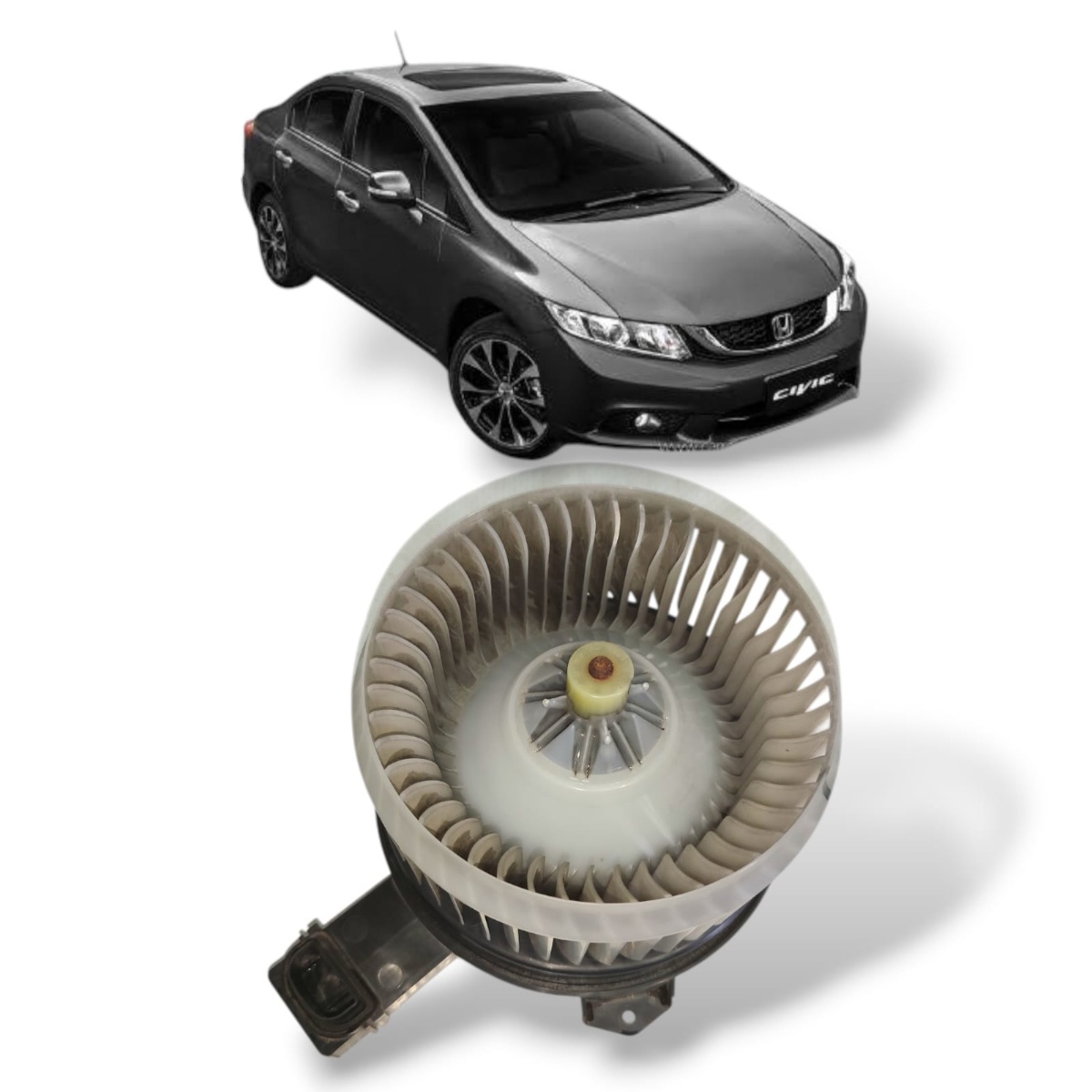 Motor Ar Forçado Ventilador Interno Honda Civic 2012 A 2016 - Imagem 1