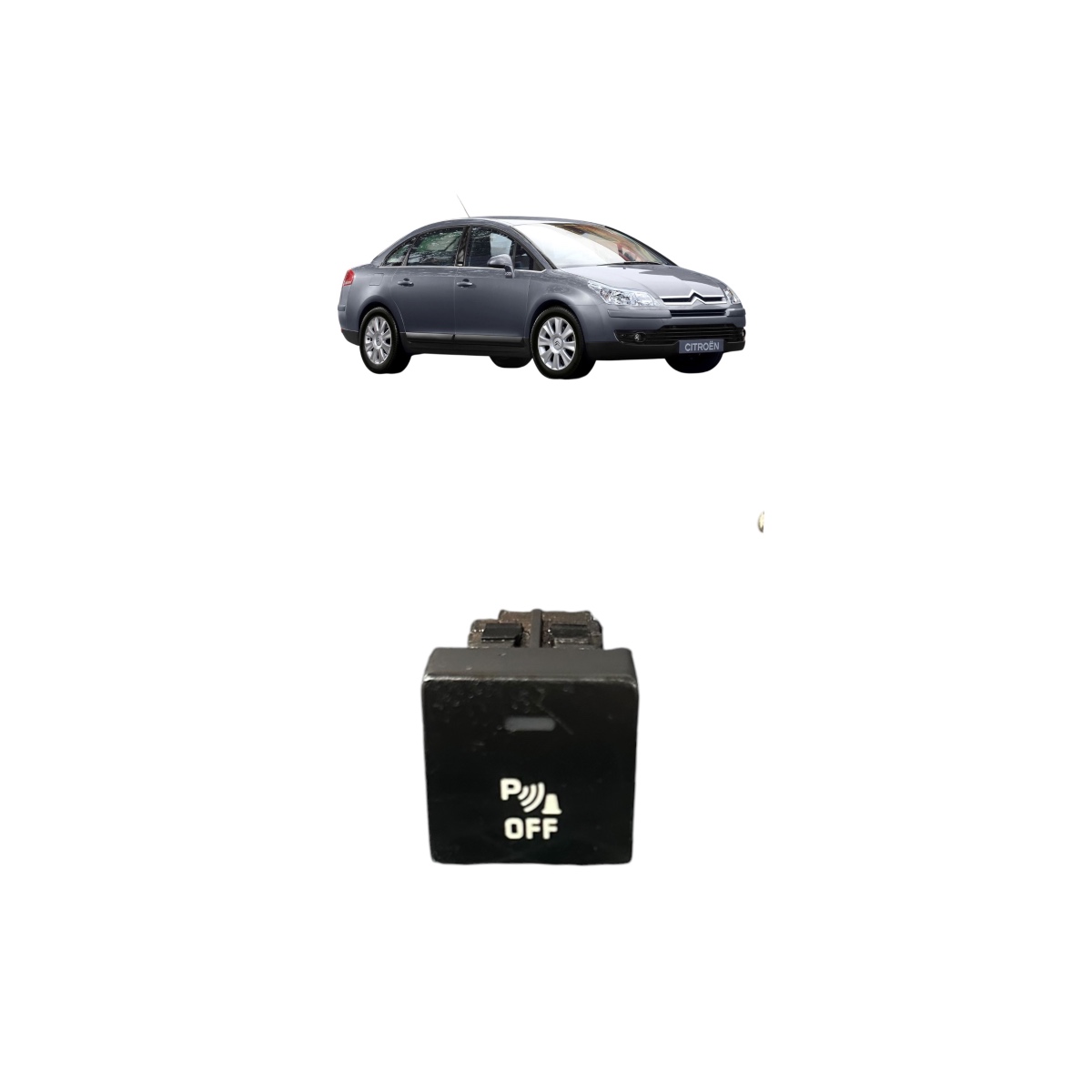 Botão Sensor Estacionamento Citroen C4 Pallas 2.0 Original Preto - Imagem 5