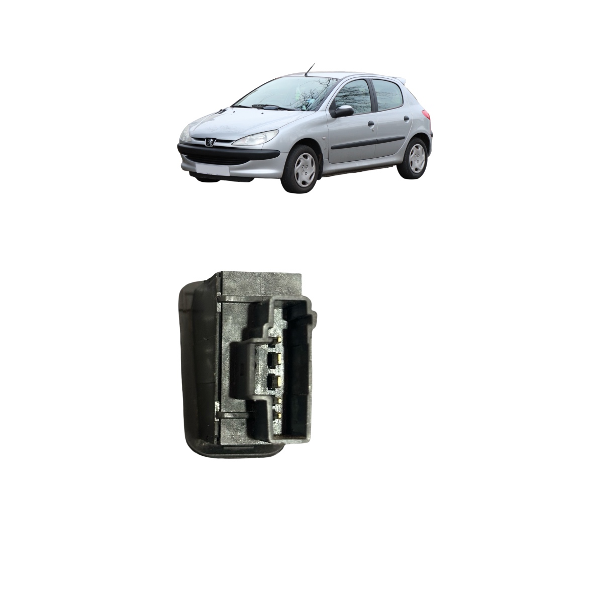 Botão Regulagem Altura Do Farol Peugeot 206 1.4 206 2008 - Imagem 6