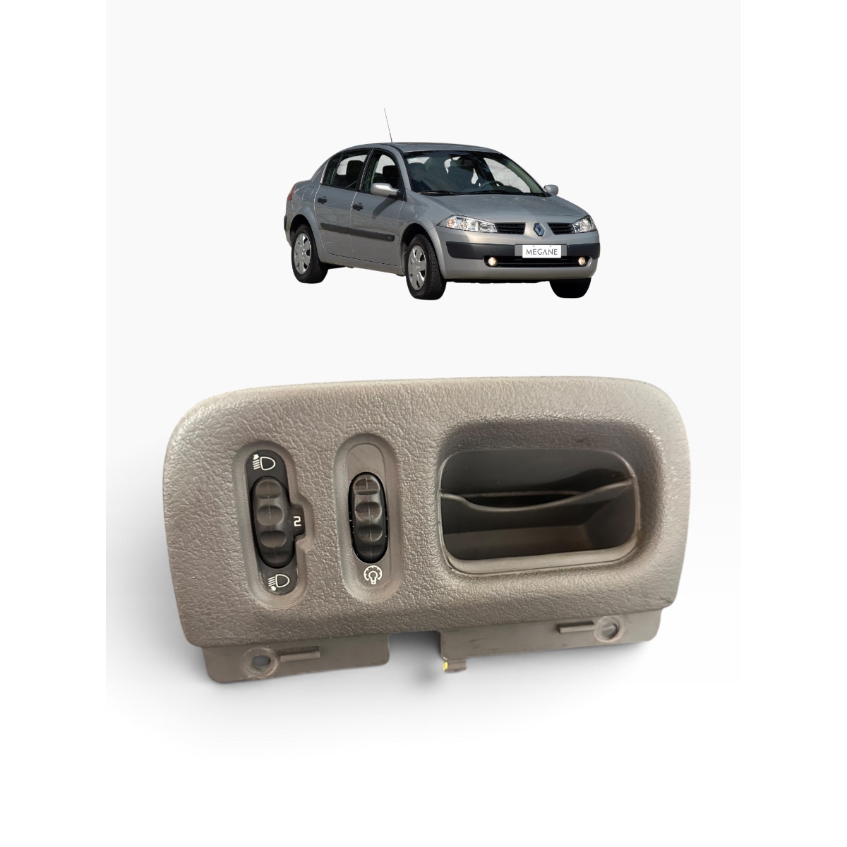 Botão Comando Regulagem Luz Painel Megane 2001 430690432134