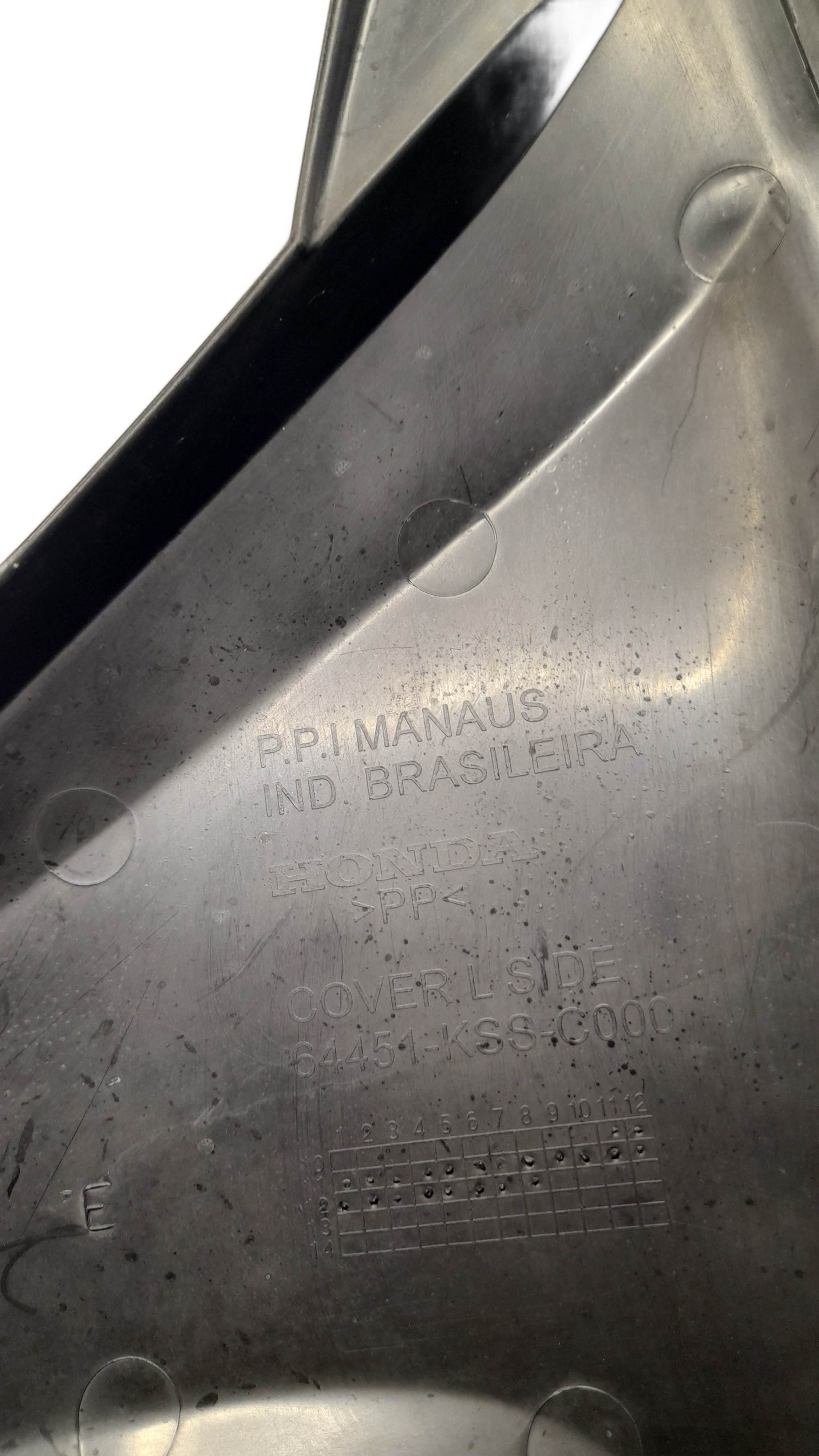 Acabamento Tampa Inferior Esq Biz125 2011 2017 Original Usad - Imagem 4