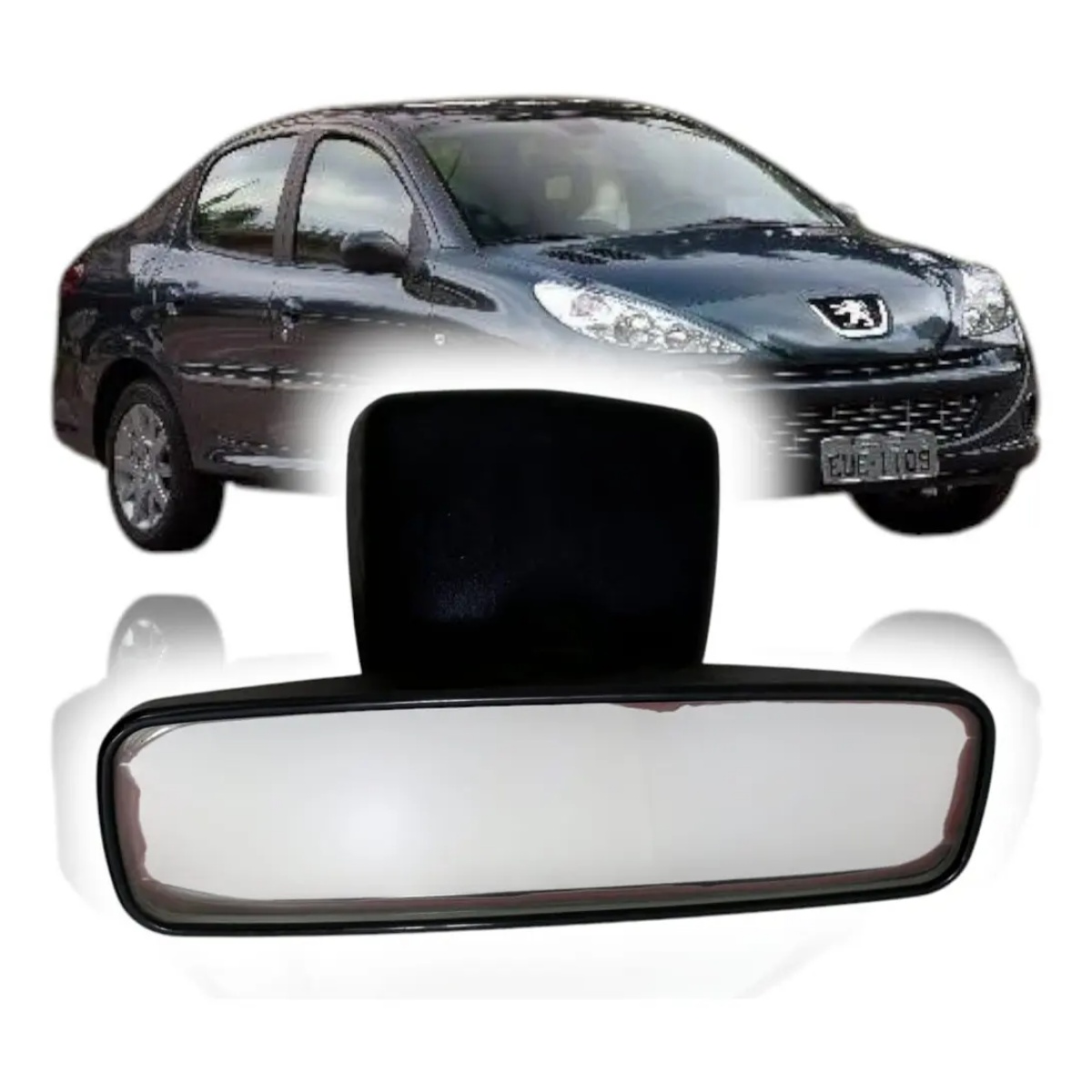 Espelho Retrovisor Interno C/Suporte Peugeot 206 1.6 08/12