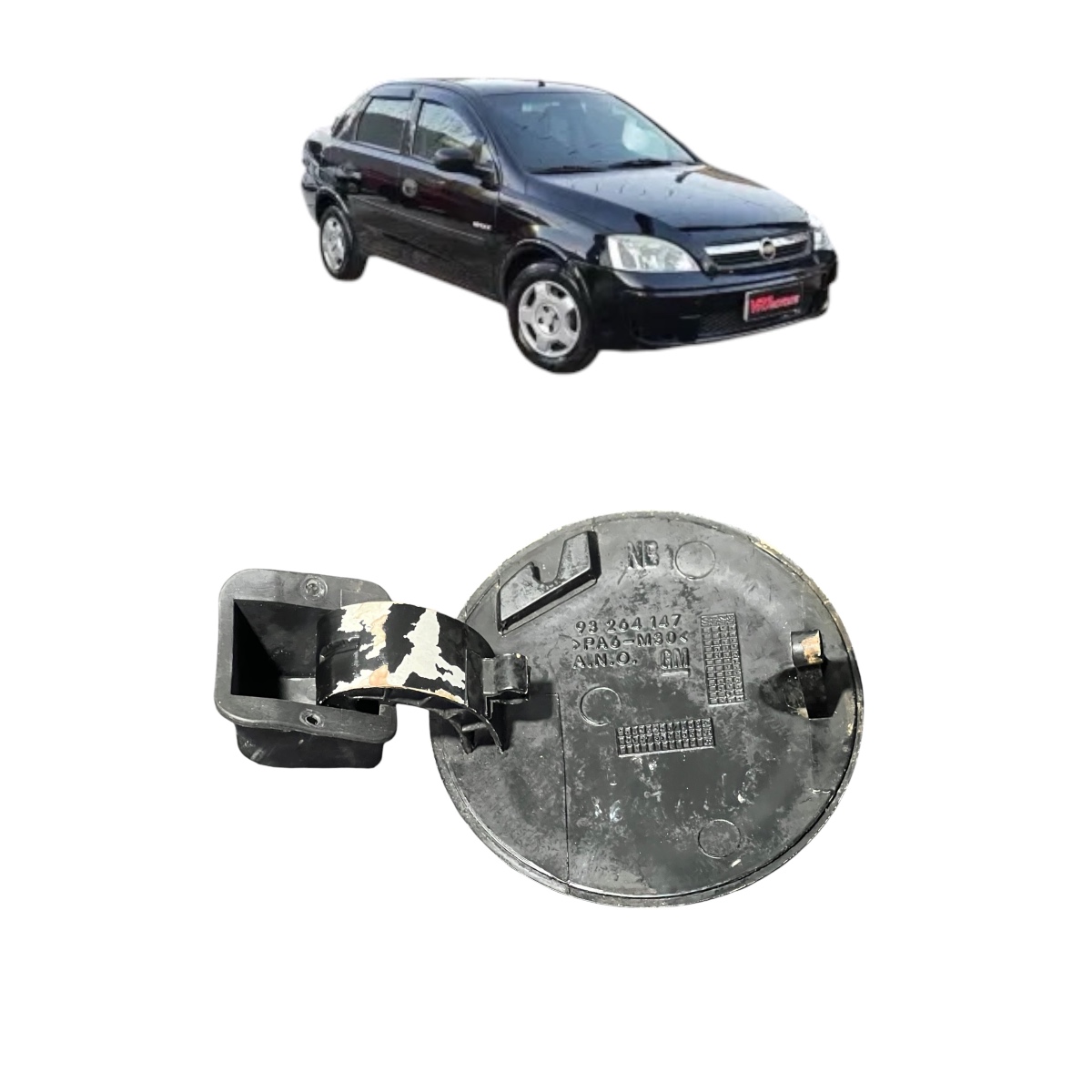 Portinhola Tanque Chevrolet Corsa Montana 2006 Até 2012 - Imagem 4
