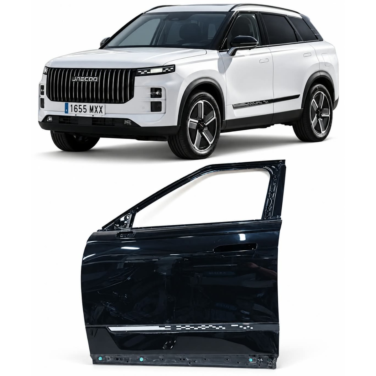 Porta Dianteira Esquerda Suv Jaecoo 7 2025/2026 Com Detalhe Dianteira Esquerda Preto