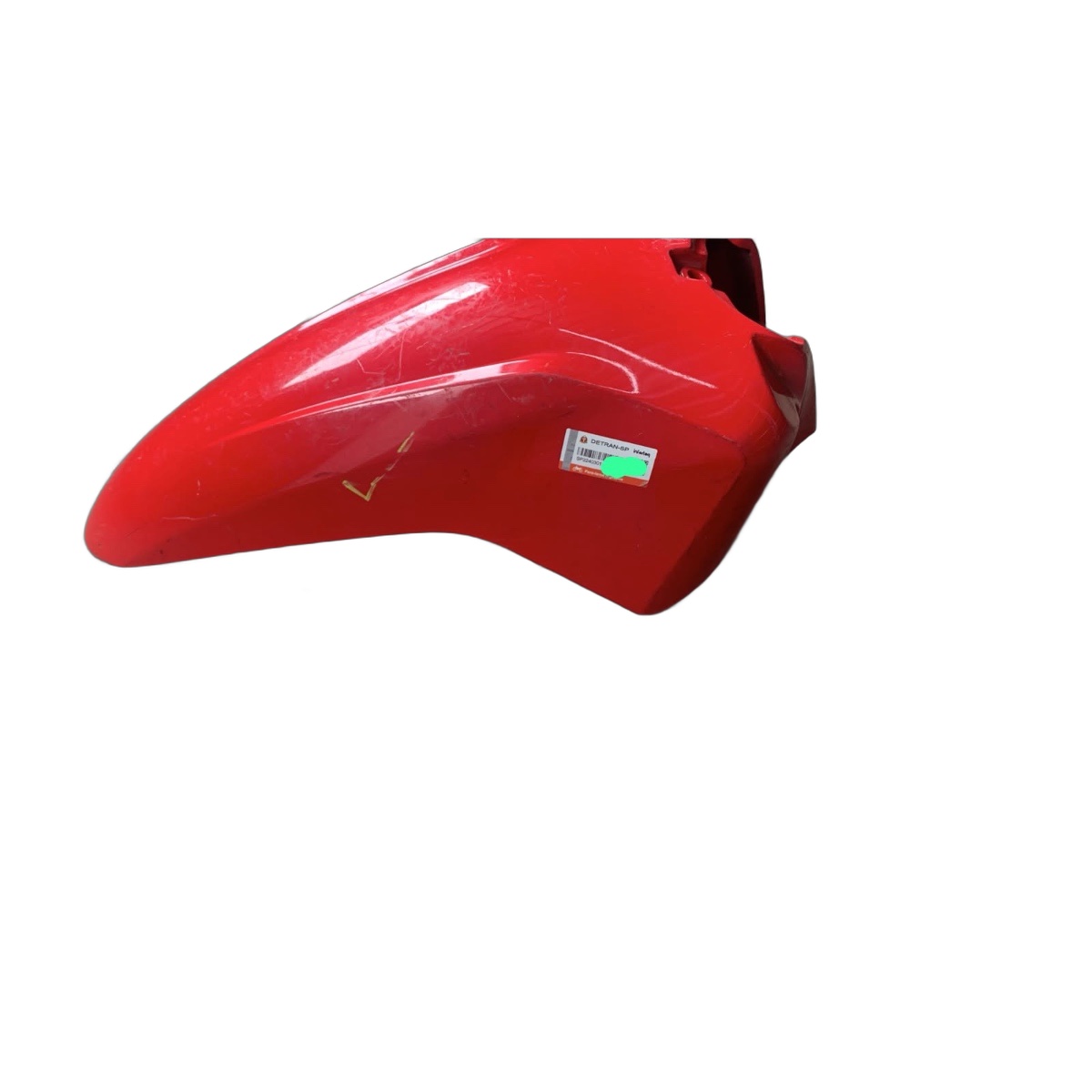 Pára-lama dianteiro Honda biz 110i original usado vermelho - Imagem 3