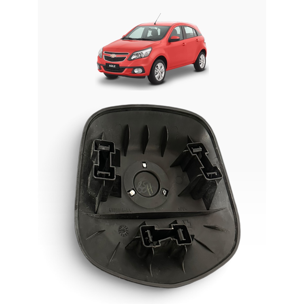 Tampa Buzina Chevrolet Agile 2010/2014 Original - Imagem 3