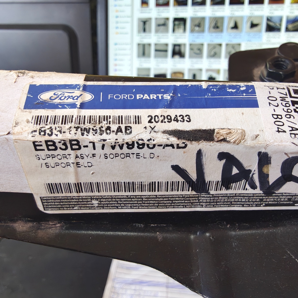 Suporte Parachoque Dianteiro Direito Ford Ranger 2013 A 2023 - Imagem 5