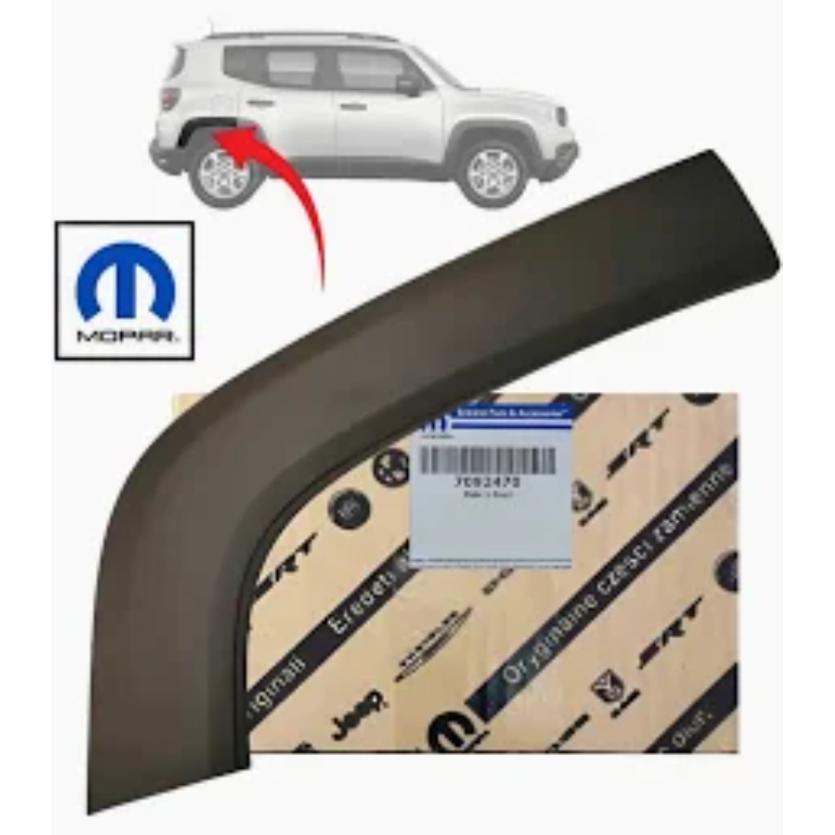 Moldura Paralama Traseiro Direito Jeep Renegade