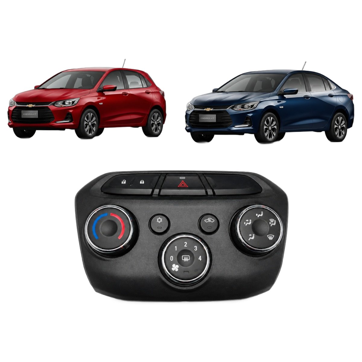 Comando Ar Condicionado Gm Onix Prisma 2013 A 2019 - Imagem 1