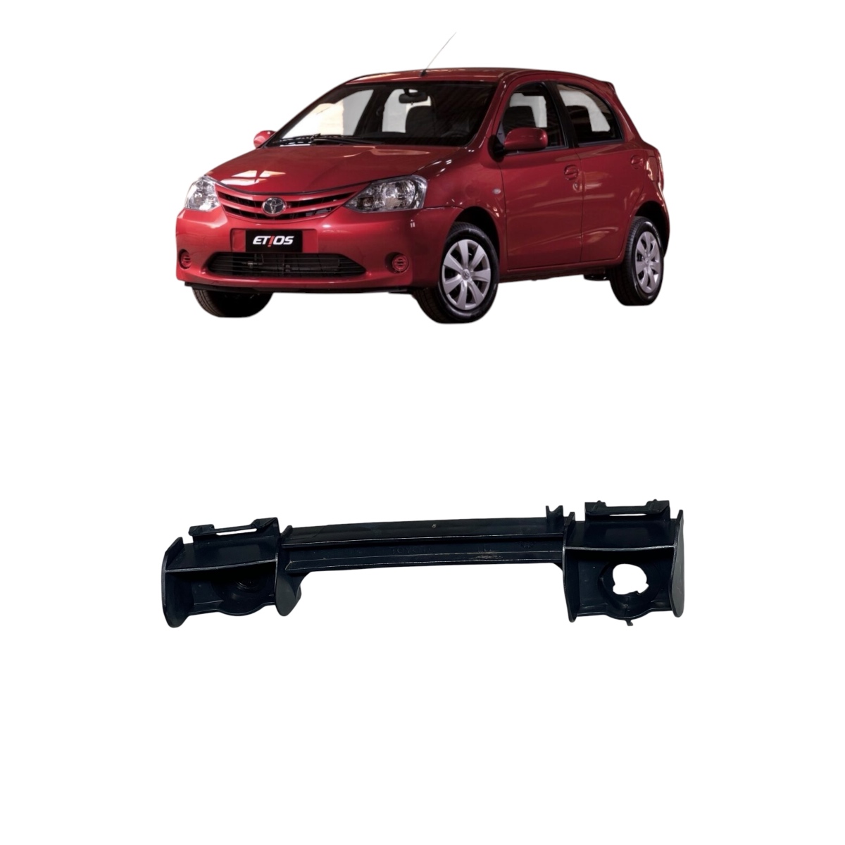 Guia Parachoque dianteiro direito Toyota Etios 2013/2020 - Imagem 2