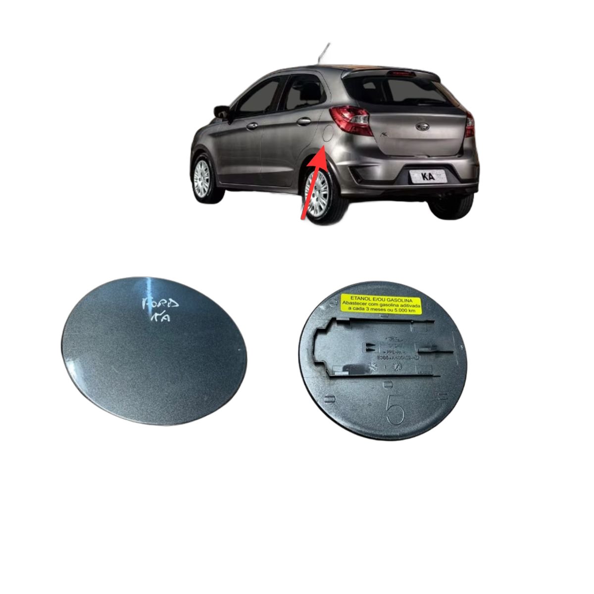 Portinhola Tanque Combustível Ka Hatch 2014 À 2021 Orig Ford