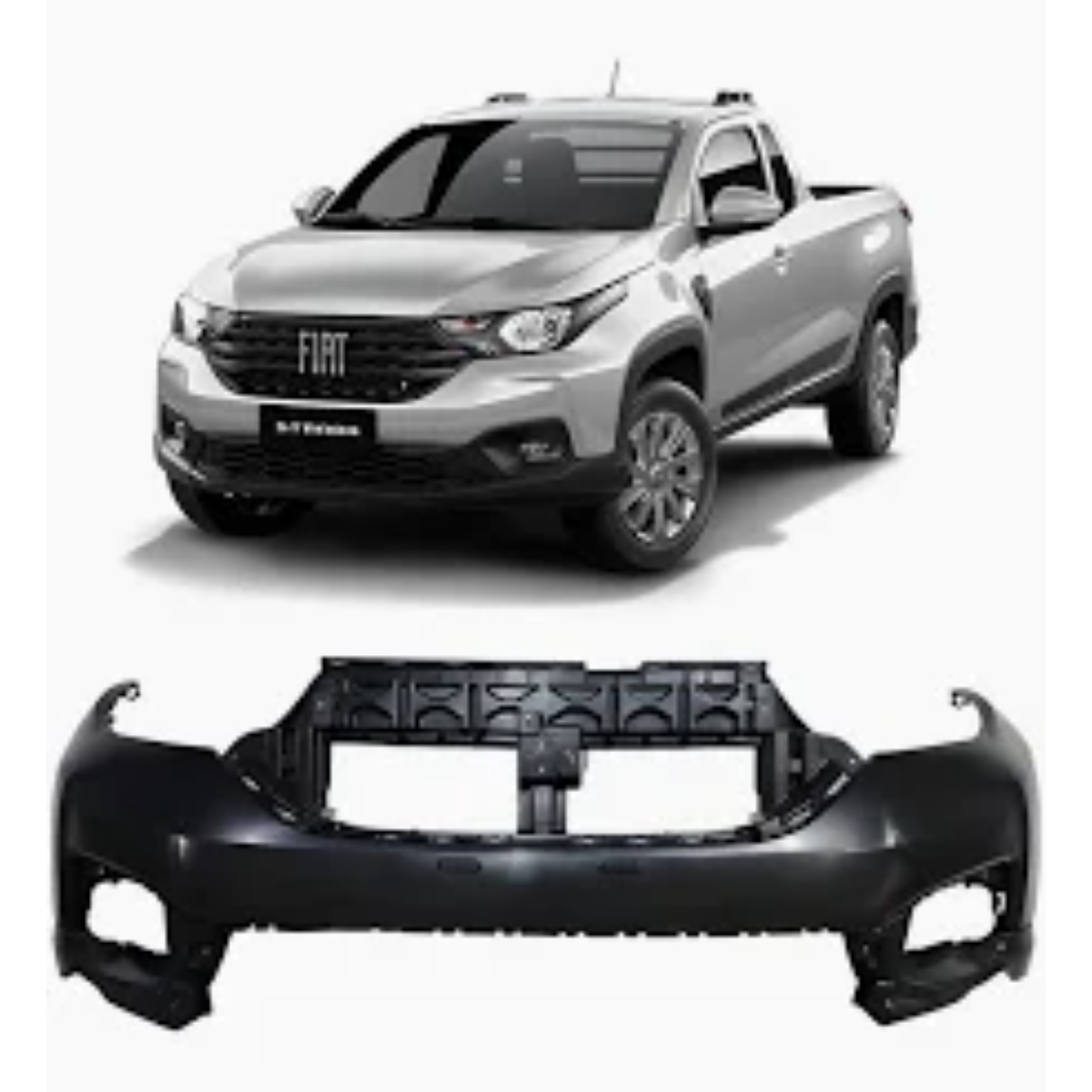 Parachoque Dianteiro Fiat Strada 2021 a 2025