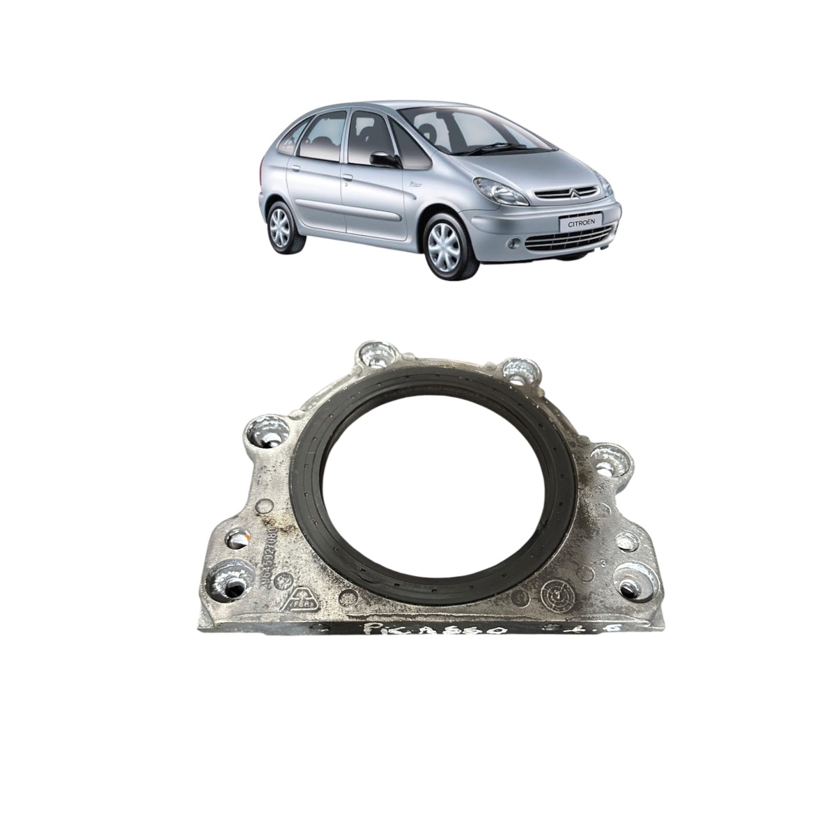 Flange Retentor Virabrequim Citroen Xsara Picasso 1.6 2012 - Imagem 1