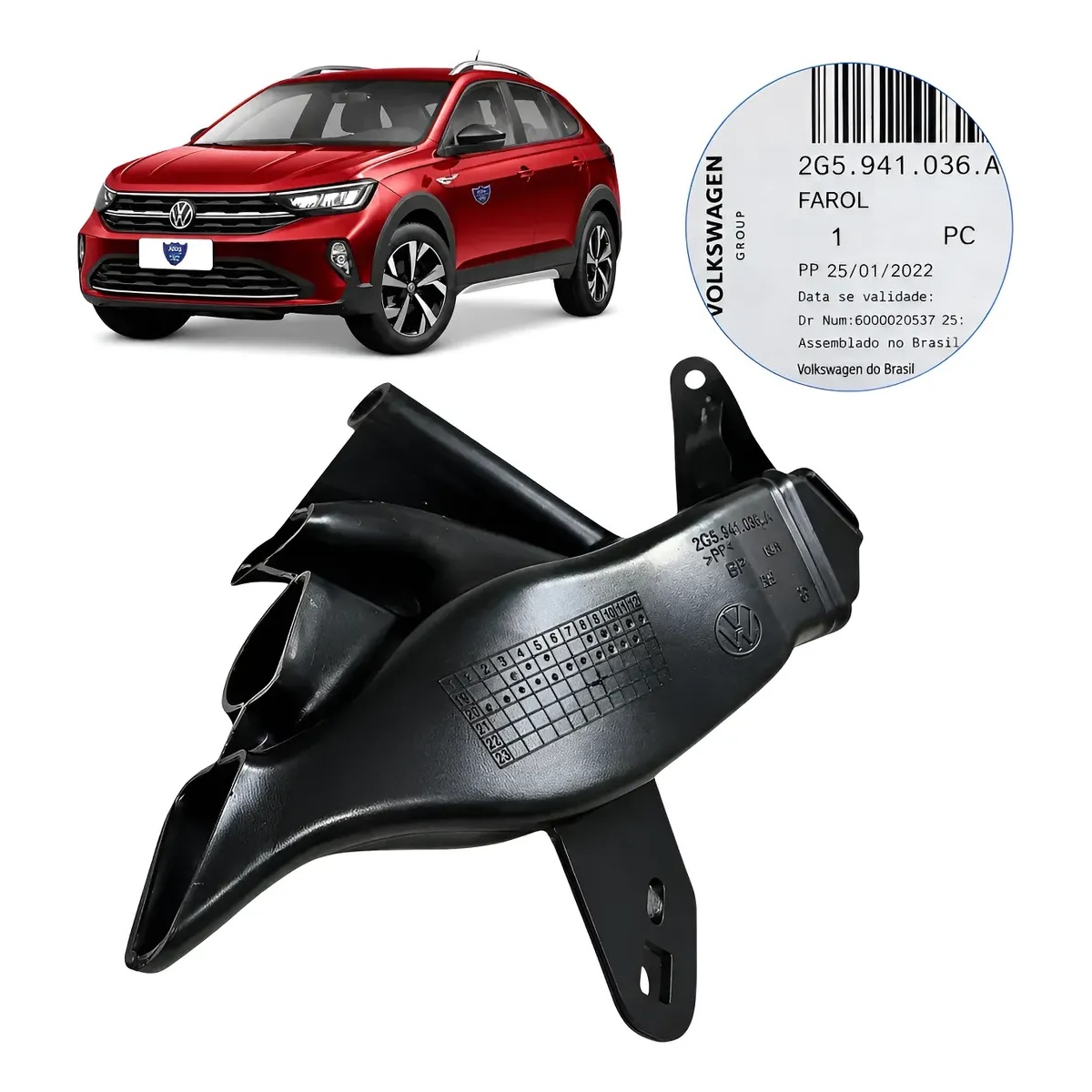 Duto Ar Cond. Nivus Highline 1.0 2021/23 2g1819152a Original - Imagem 1