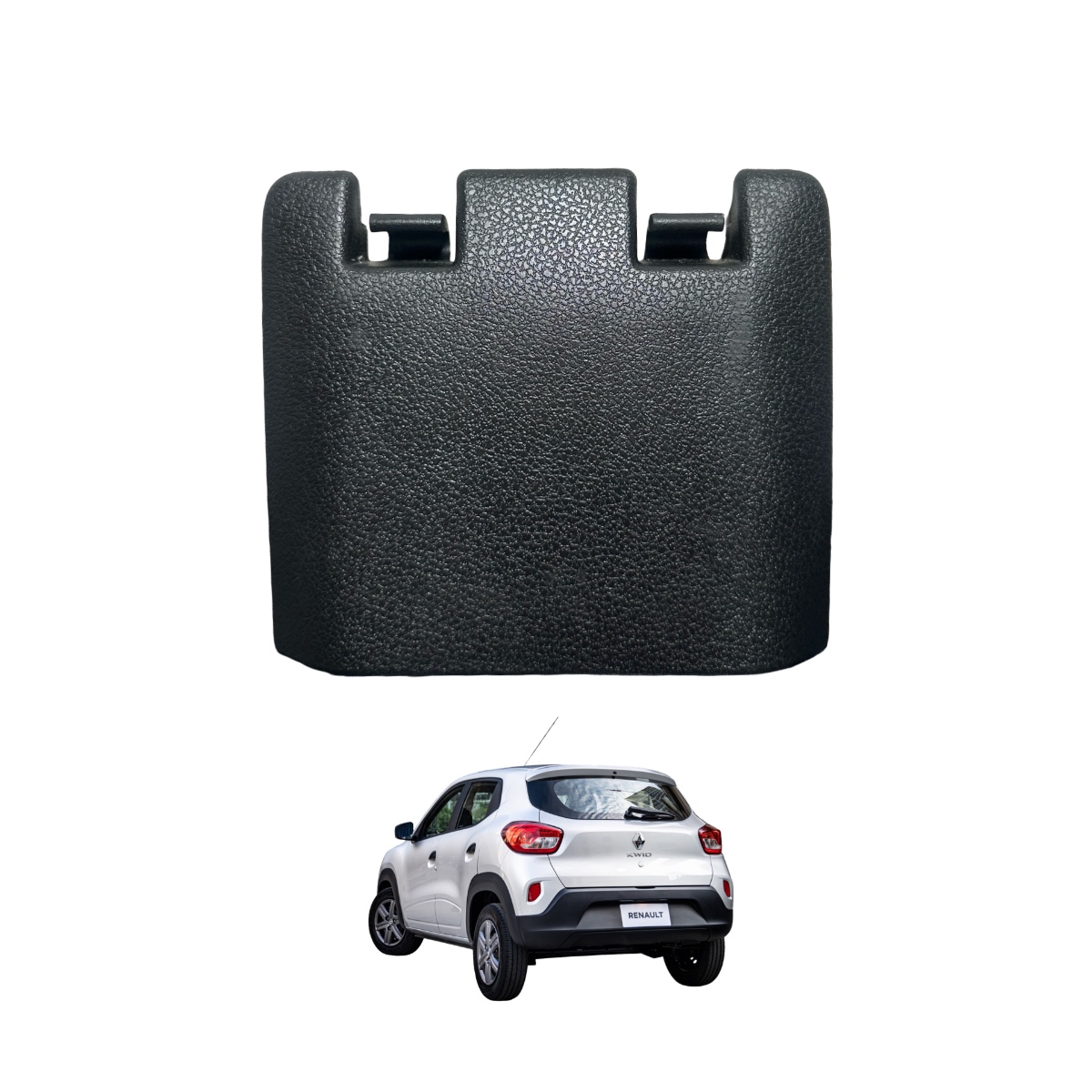 Moldura Interna Central Tampa Traseira Kwid Orig Renault Preto