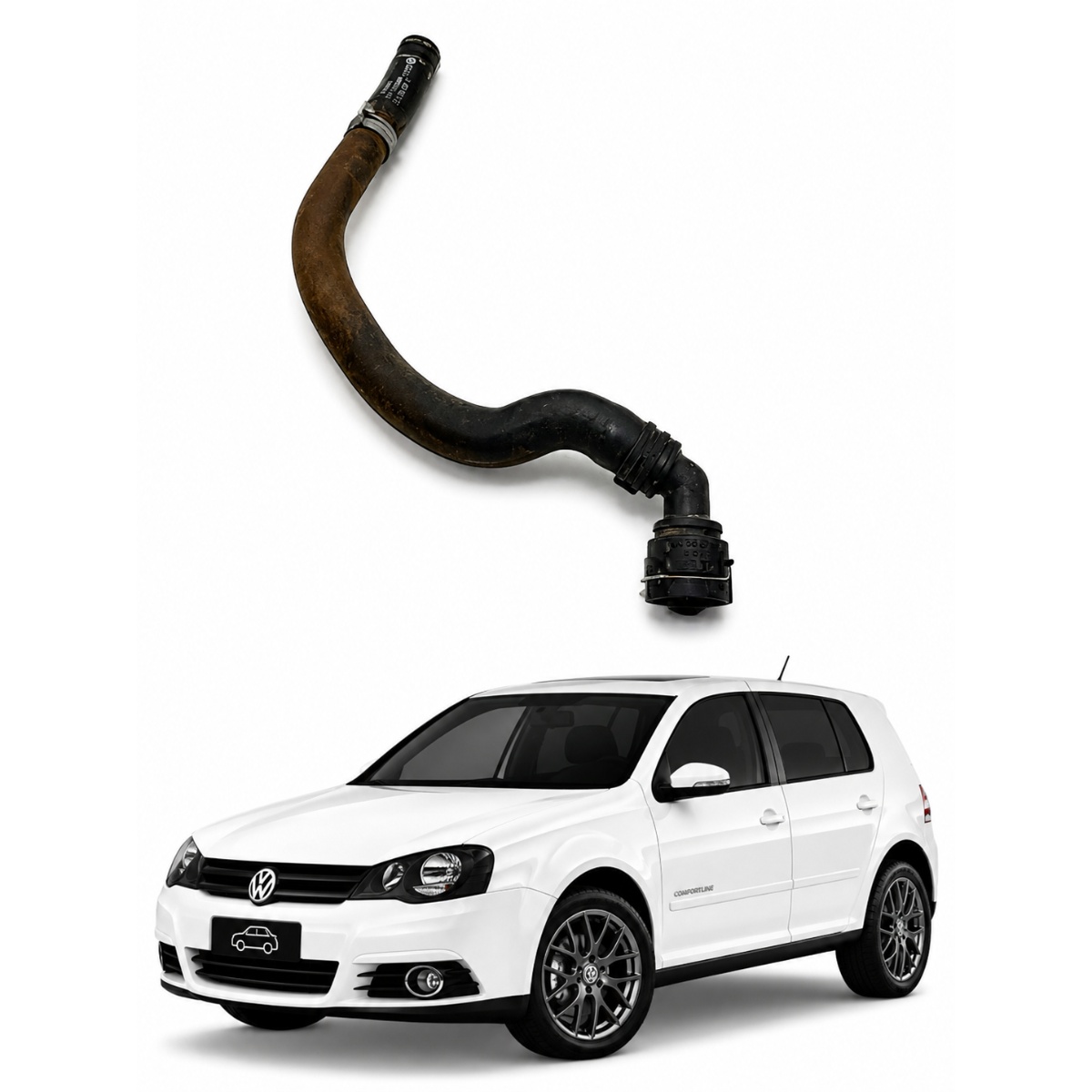 Mangueira Bomba D'água VW Golf 1.6 Sportline 2013 1JE122073 - Imagem 1