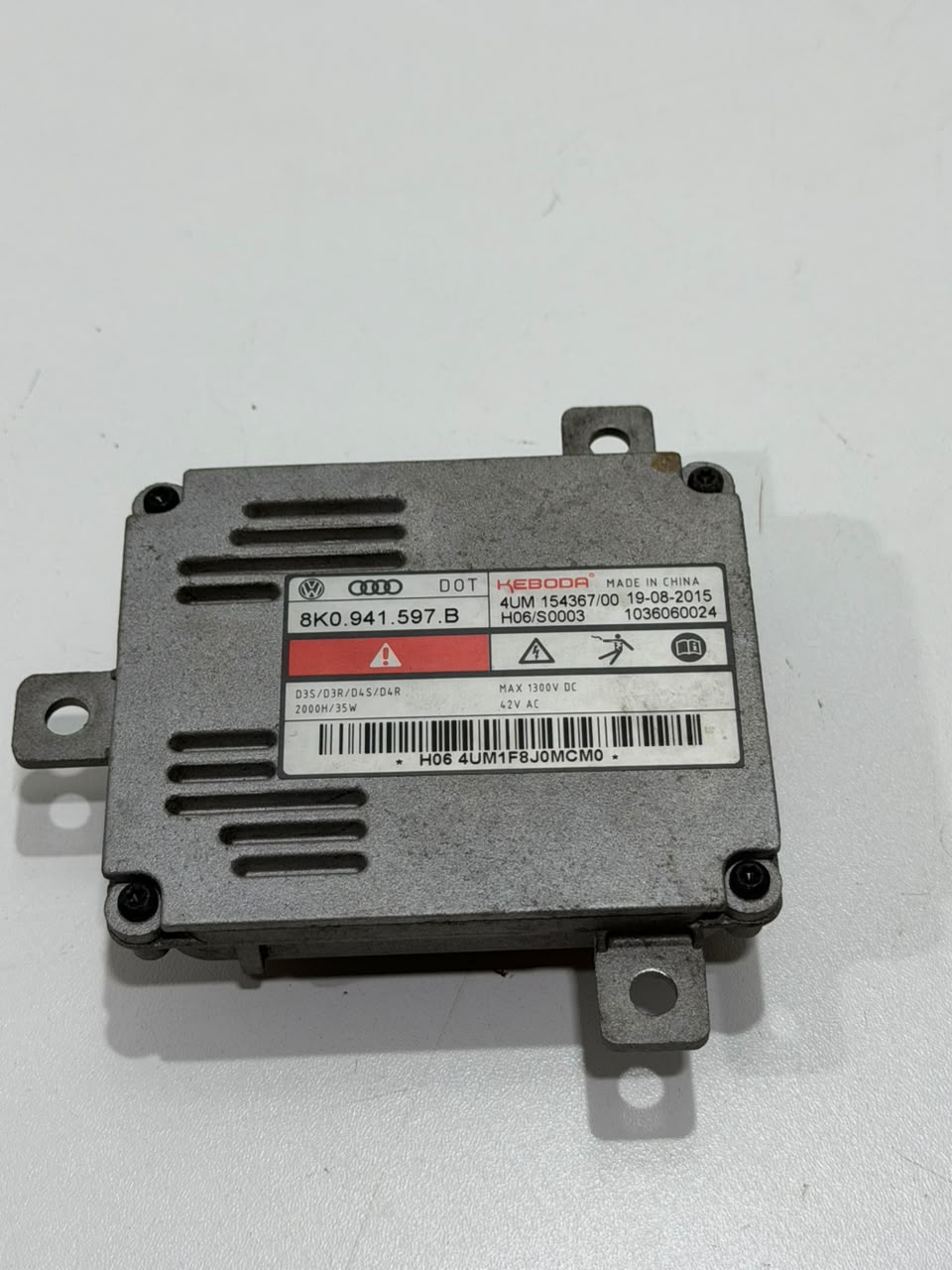 Módulo Reator do Farol Xenon Audi A3 2015 A 2020 4G0907397R - Imagem 2