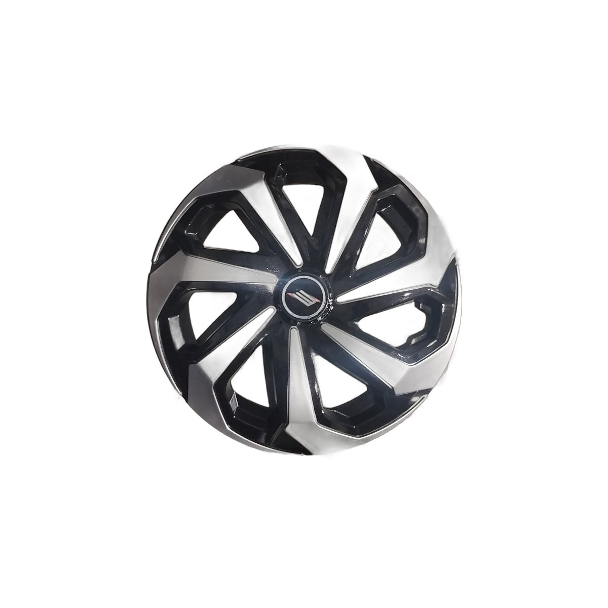 Calota Esportiva Aro 14  Preto/Prata Spider